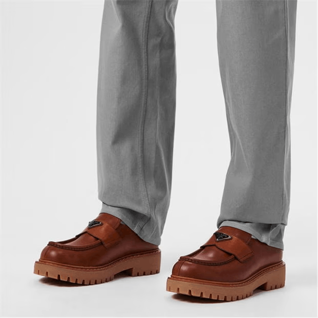 Prada Chocolate Lug Loafers Size US 10 / EU 43 - 2 Thumbnail