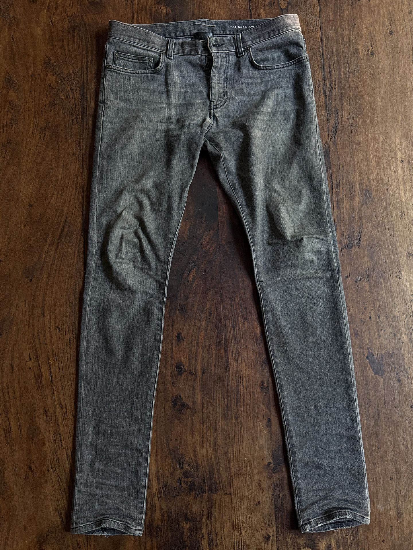 Saint Laurent Paris Saint Laurent Hedi Slimane D02 Jeans Washed Grey Size US 31 - 6 Thumbnail