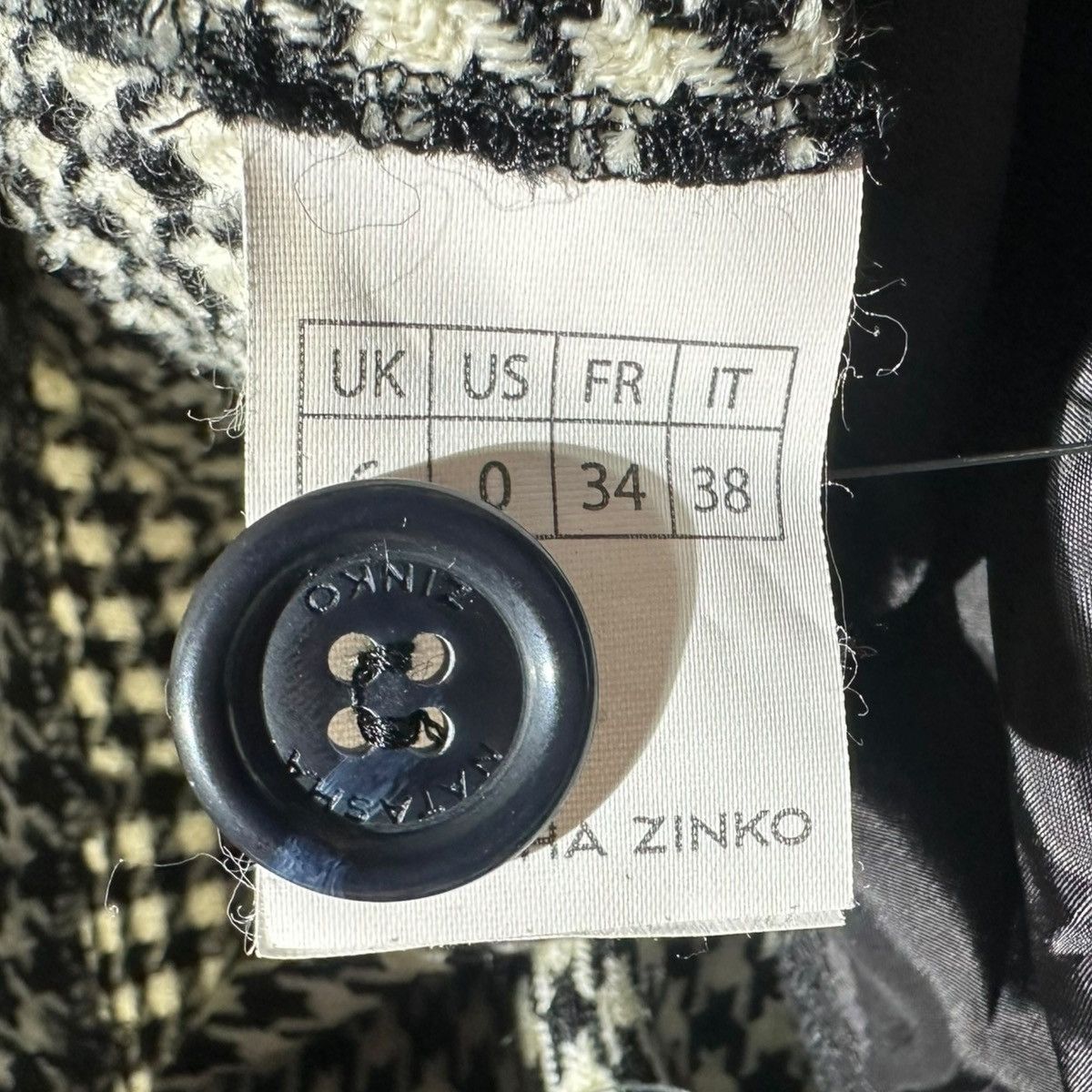 Natasha Zinko $1.2k houndstooth double waist layer pant Size US 28 / EU 44 - 7 Thumbnail