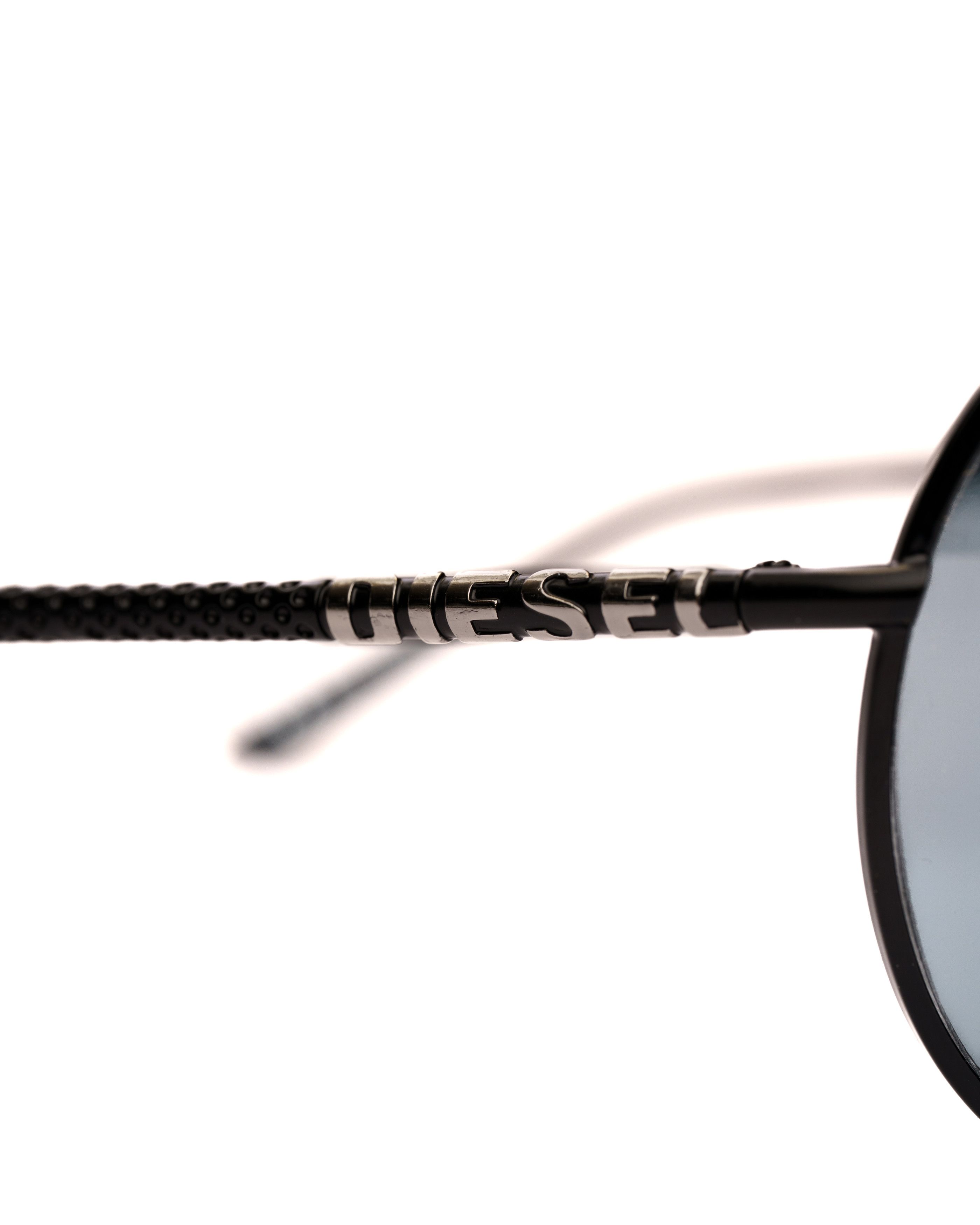 Diesel Diesel '90s Oversized Black Rimless Mask Sunglasses Size ONE SIZE - 2 Thumbnail
