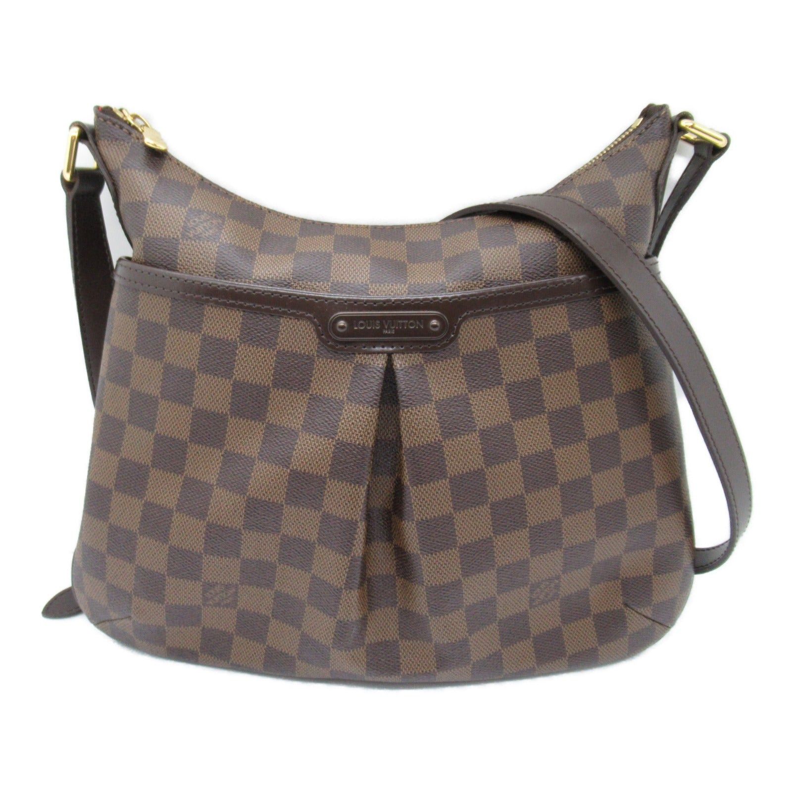 Louis Vuitton Bloomsbury Shoulder Bag Coated Canvas Damier Brown Ebene