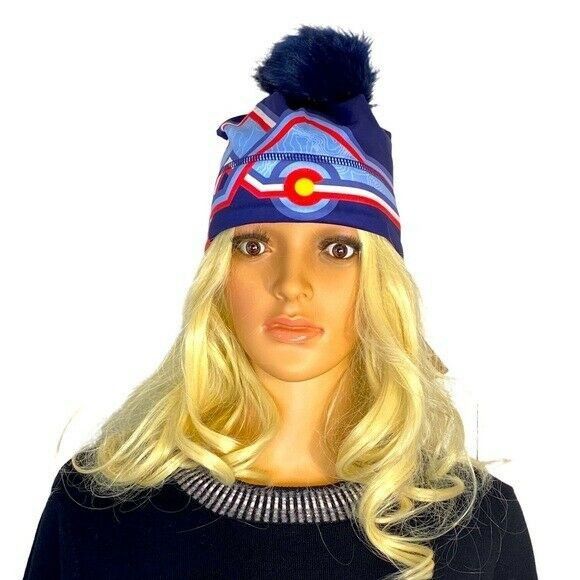 Designer NWT Krimson Klover Mile High HAT Beanie Colorado Removable P Size ONE SIZE - 4 Thumbnail