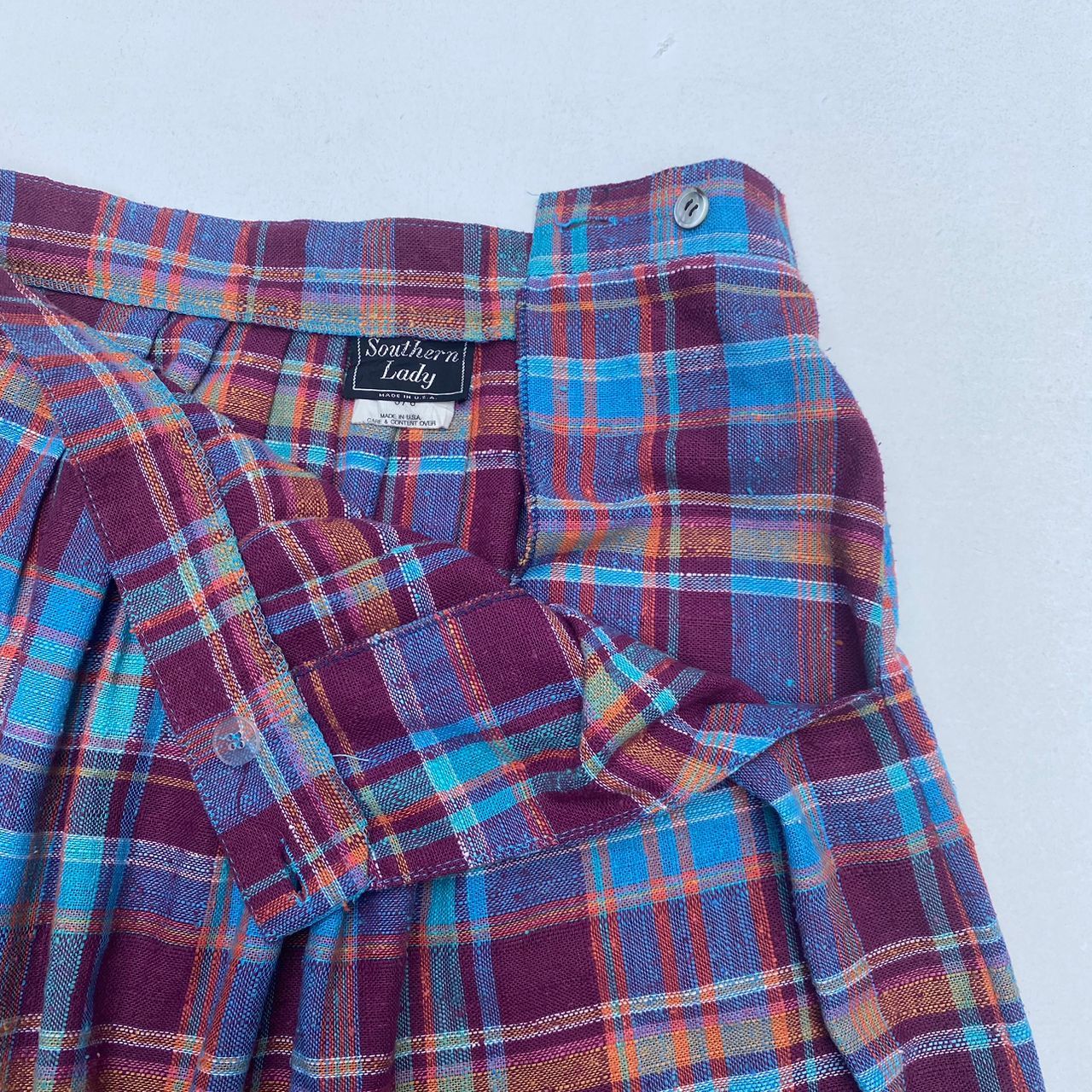 Vintage VINTAGE SOUTHERN LADY SKIRT SIZE 5/6 TARTAN PLAID SKIRT Size 26" / US 2 / IT 38 - 5 Thumbnail