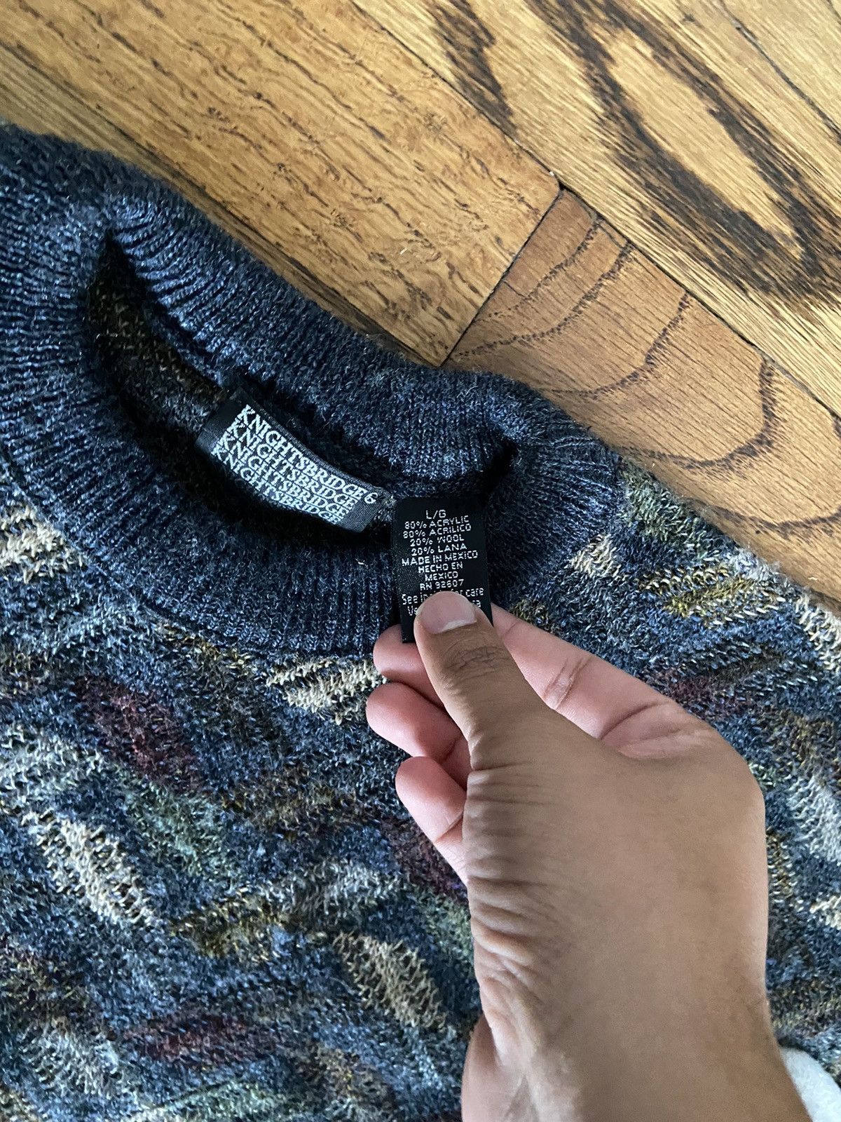 Vintage Vintage knit sweater Size US L / EU 52-54 / 3 - 3 Thumbnail