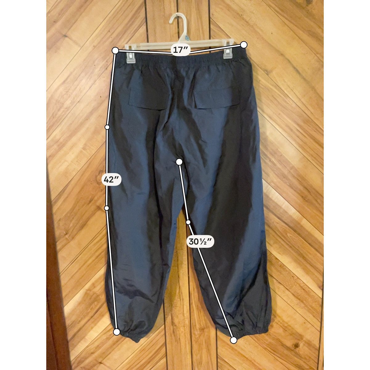 Other Kook N Keech Mens 36 Dark Gray Wind Suit Track Pants Jogger Size US 36 / EU 52 - 8 Thumbnail