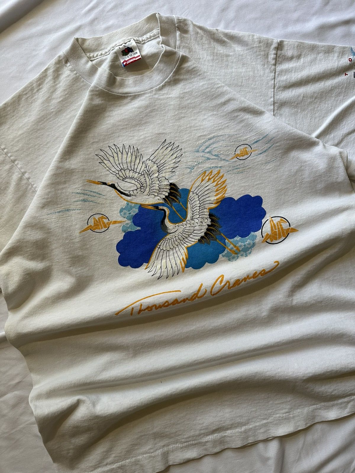 Vintage Vintage ‘90 Single Stitch Thousand Cranes Tee Size US L / EU 52-54 / 3 - 2 Thumbnail