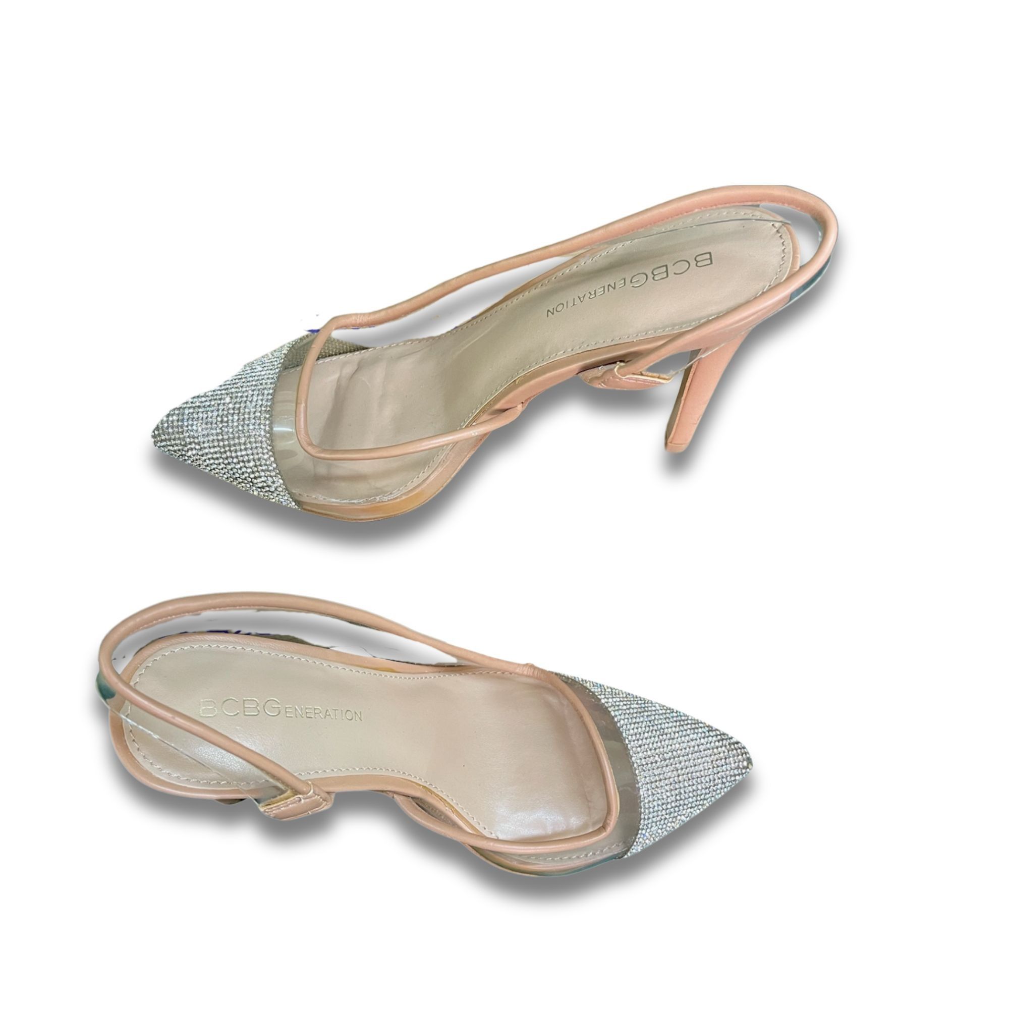 BCBGeneration BCBGeneration Womens Hominy Rhinestone Slingback Pumps Size Size US 6 / IT 36 - 3 Thumbnail