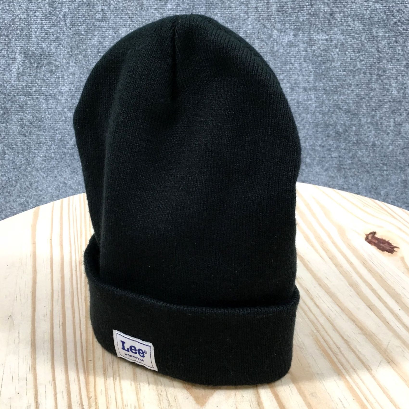 Lee Lee Beanie Mens One Size Black Cuffed Knitted Winter Hat Stretch Casual Workwear Size ONE SIZE - 2 Thumbnail