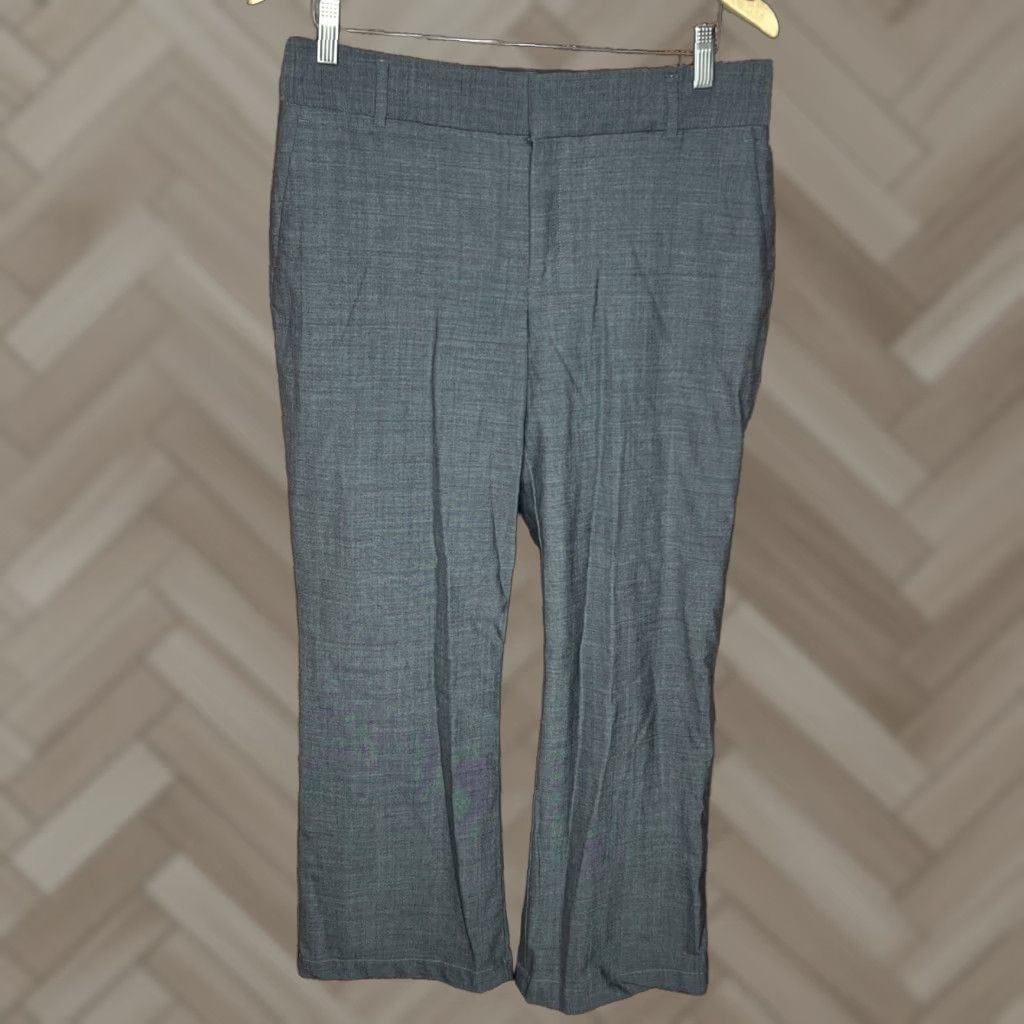 Banana Republic Banana Republic Pants Womens 6 Wool Wide-Leg Gray Casual Dress Pants Modern Classic Size 28" / US 6 / IT 42 - 1 Thumbnail