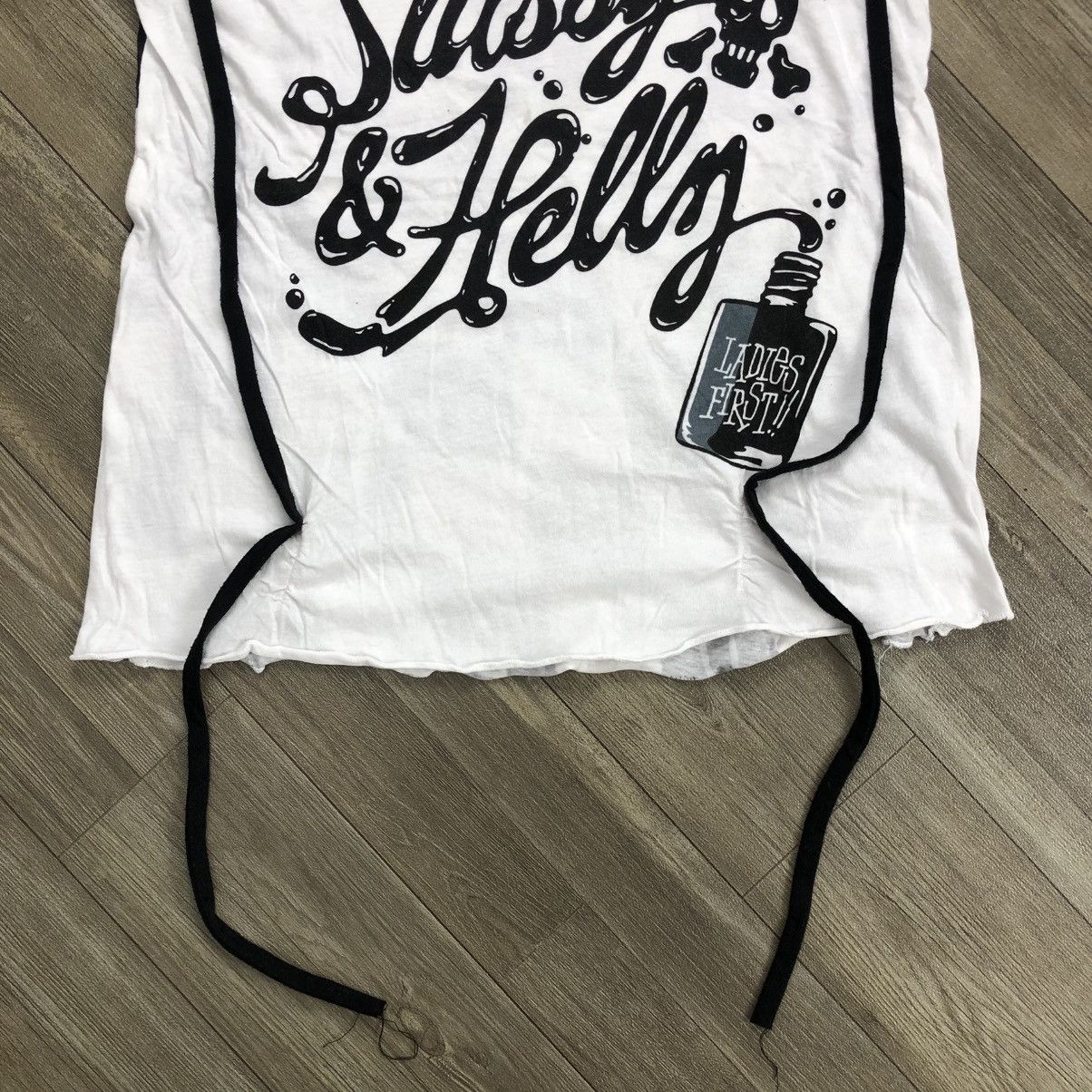 Stussy × Vintage 🫦Vintage Stussy Hellz "A Crime For All Season" White Tee Size M / US 6-8 / IT 42-44 - 5 Thumbnail