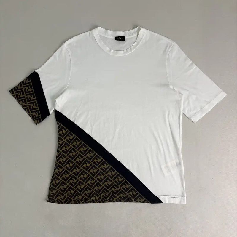 Fendi Fendi White Cotton Women's T-Shirt with Logo 0089 Size S / US 4 / IT 40 - 1 Thumbnail
