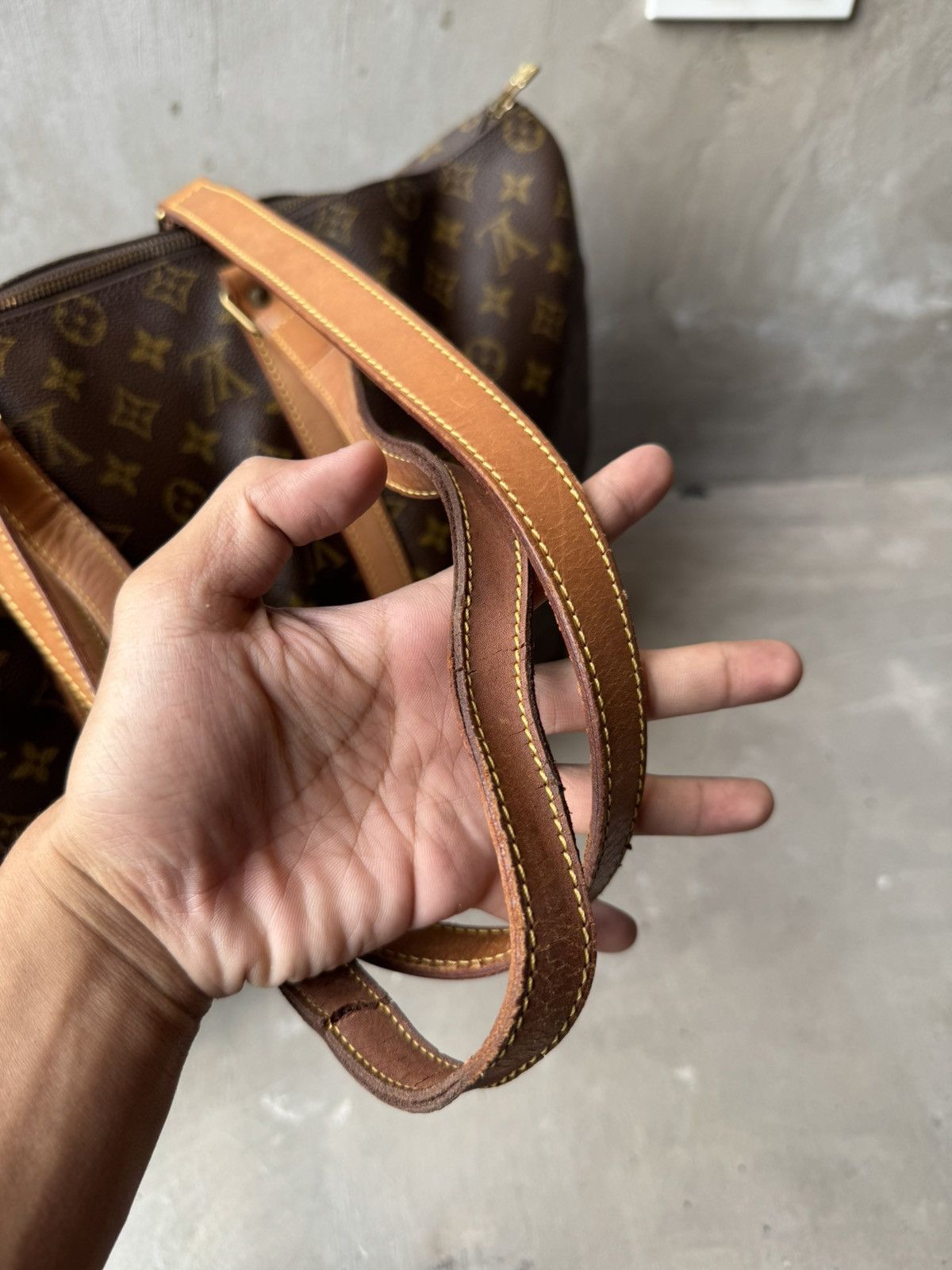 Louis Vuitton Louis Vuitton Monogram Flannery 45 Tote Bag Brown Size ONE SIZE - 9 Thumbnail