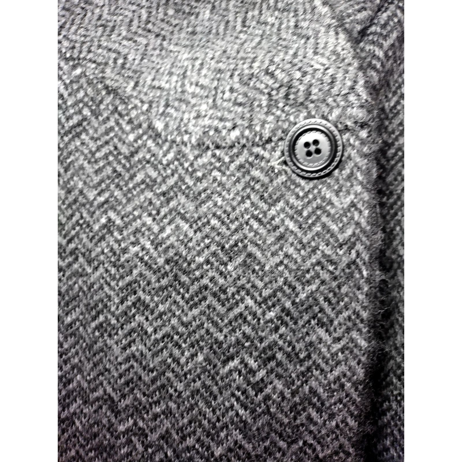 Jones New York Jones New York Coat Wool Blend Chevron Shawl Black SZ XL Size XL / US 12-14 / IT 48-50 - 3 Thumbnail
