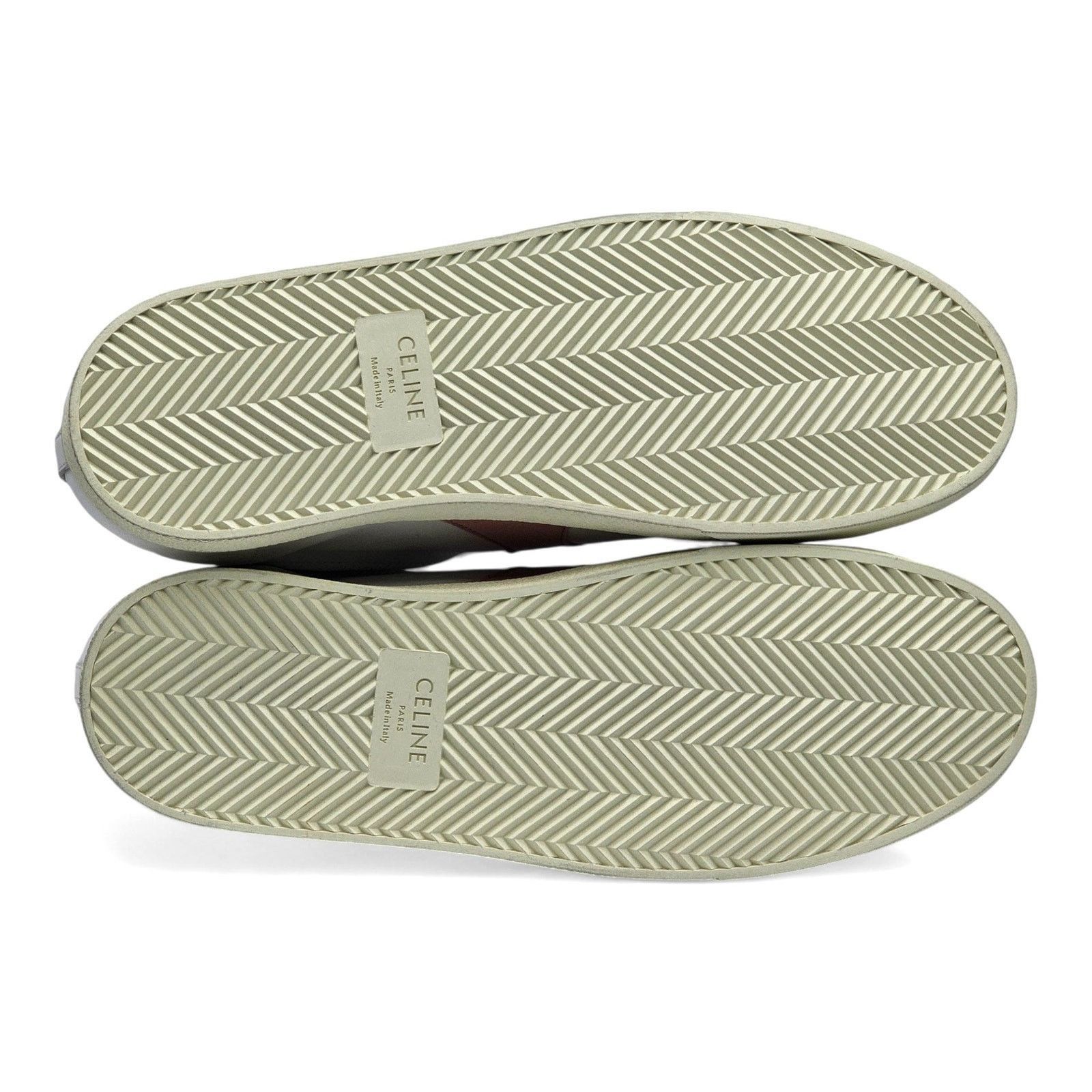 Celine Triomphe Low Top Sneakers - Leather - White & Pink - 42 12US Size US 12 / IT 42 - 5 Thumbnail