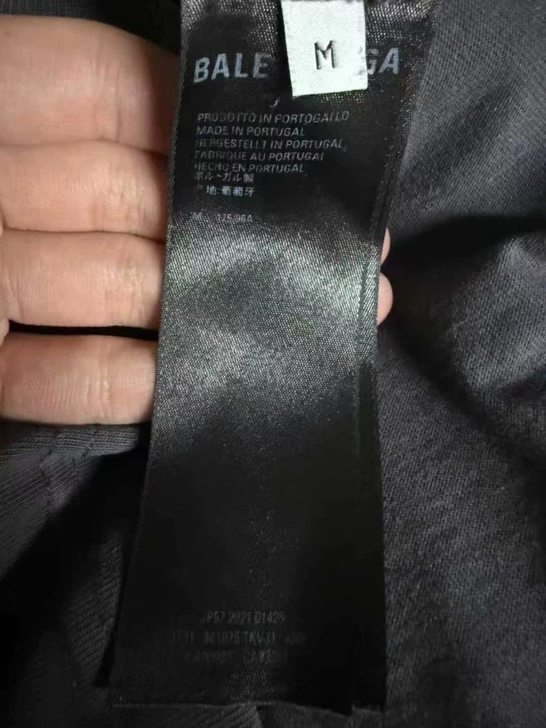 Balenciaga Balenciaga Smoke gray cola embroidered logo short sleeve Size US M / EU 48-50 / 2 - 5 Thumbnail