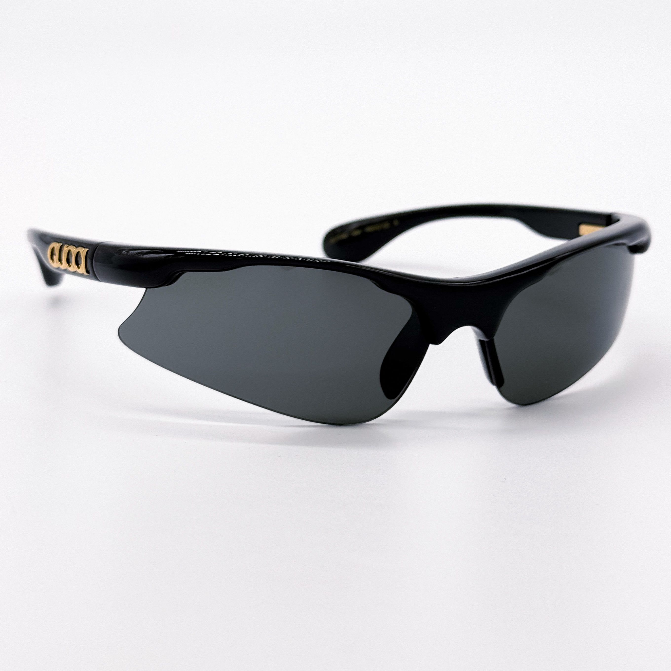 Gucci NEW GUCCI GG1774S 006 BLACK GREY MASK UNISEX SUNGLASSES Size ONE SIZE - 3 Thumbnail