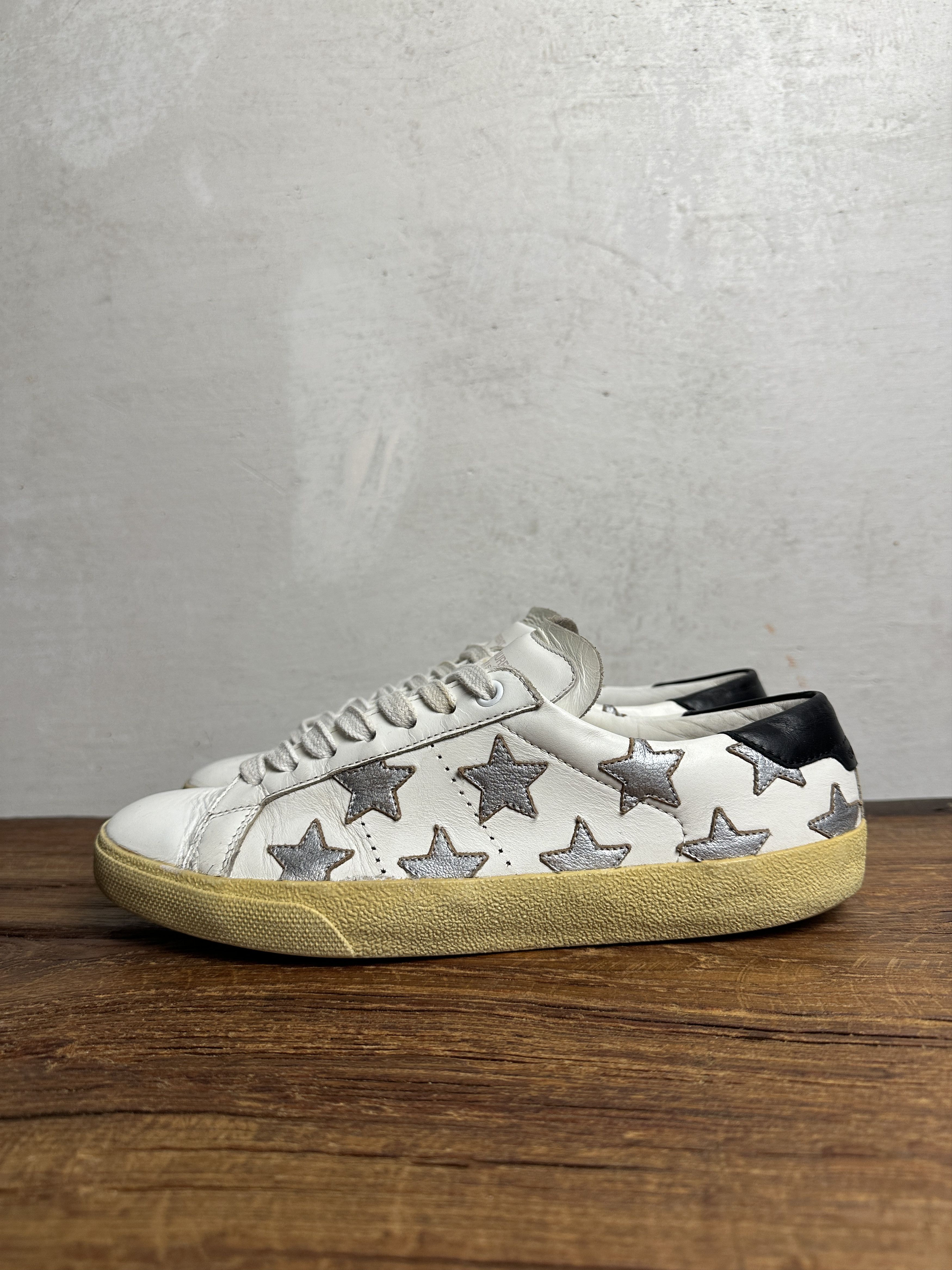 Saint Laurent Paris Saint Laurent Paris Star Court Classic California Sneakers Size US 8 / IT 38 - 3 Thumbnail