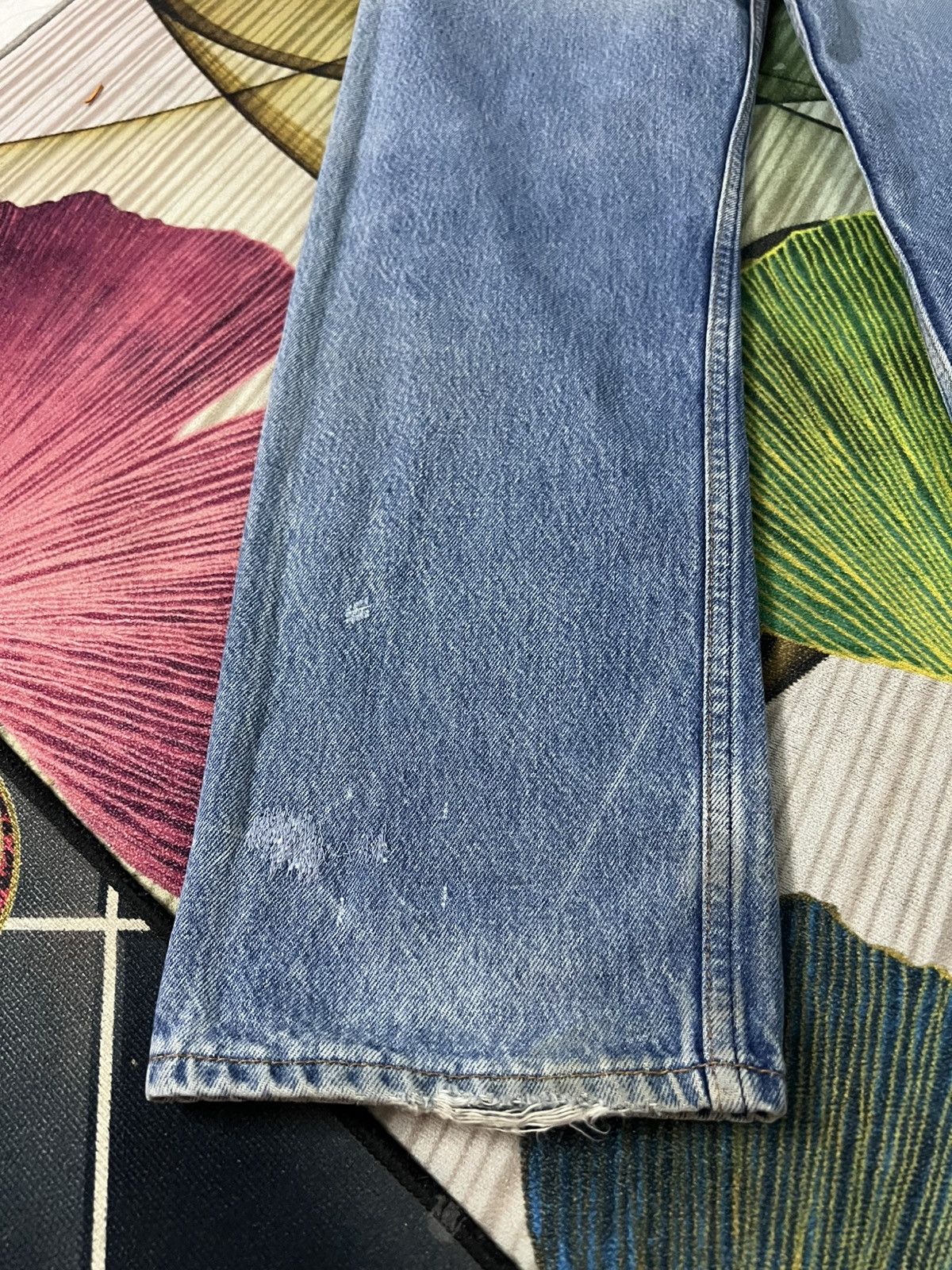 Levi's 💥Vintage 90’s Levis 501xx Distress Mud Wash Jean USA Size US 32 / EU 48 - 15 Thumbnail