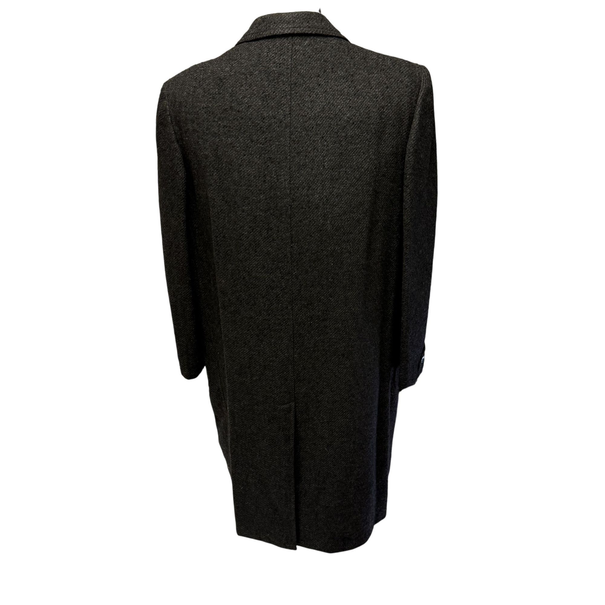 Other Vtg Robert Hall Charcoal TRENCH Coat Gentlemans Jacket Size 44R - 3 Thumbnail