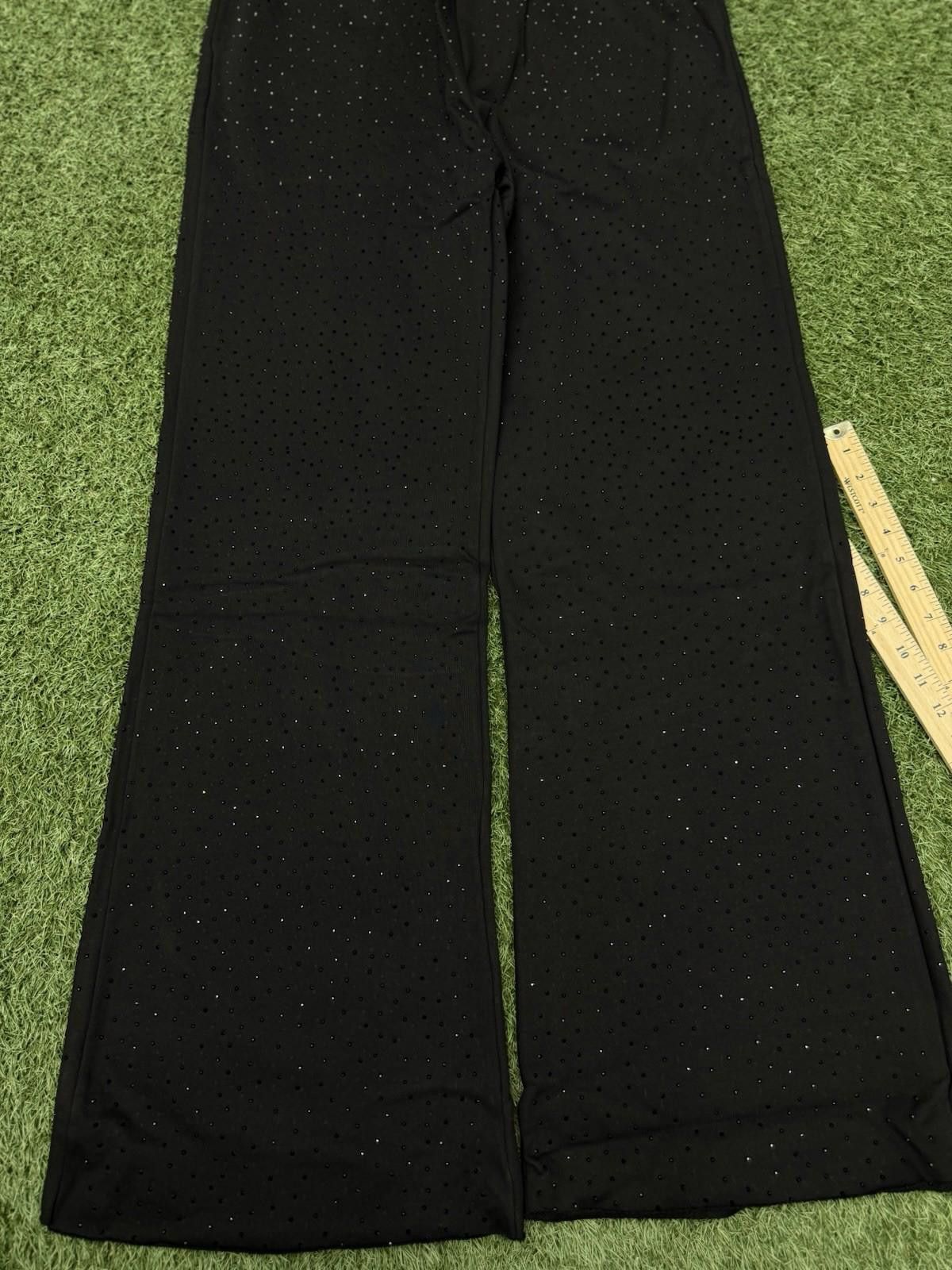 Saint Vanity Size XL - Saint Vanity Black Rhinestone Sweatpants Authentic Size US 36 / EU 52 - 1 Thumbnail