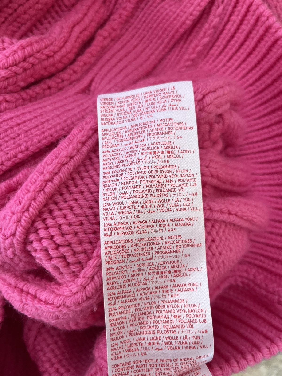 Marni Marni pink distressed stitching knit cardigan / sweater Size US M / EU 48-50 / 2 - 8 Thumbnail