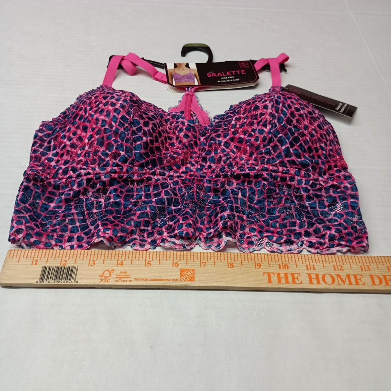 Other No Boundaries Women's Bralette Size XL Longline Pink Blue Size ONE SIZE - 7 Thumbnail