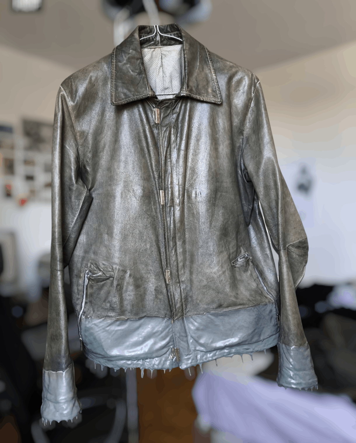 Carol Christian Poell scar stitch leather jacket | Grailed