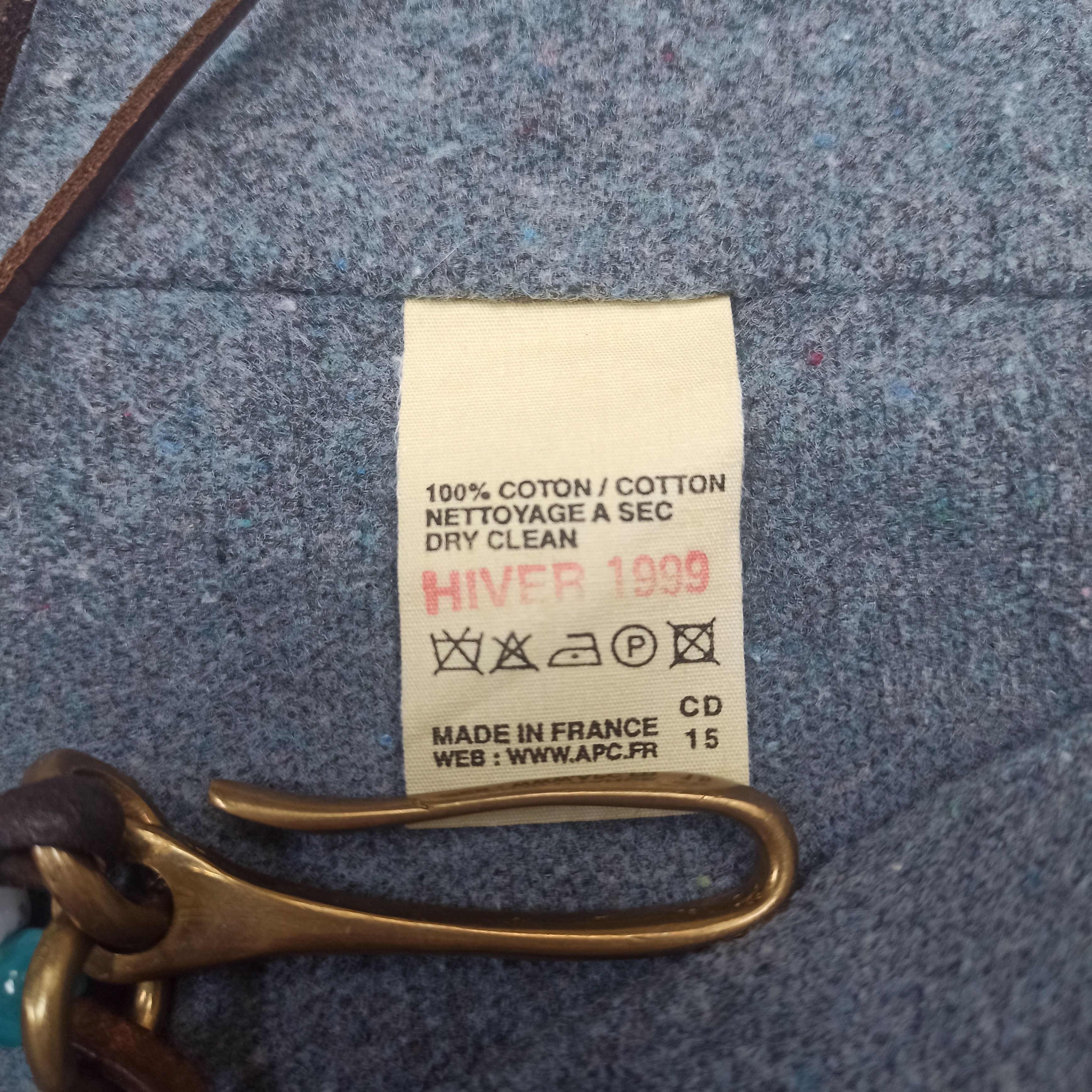A.P.C. Jacket APC Striped Blue Jeans Hoodie Size M / US 6-8 / IT 42-44 - 9 Thumbnail