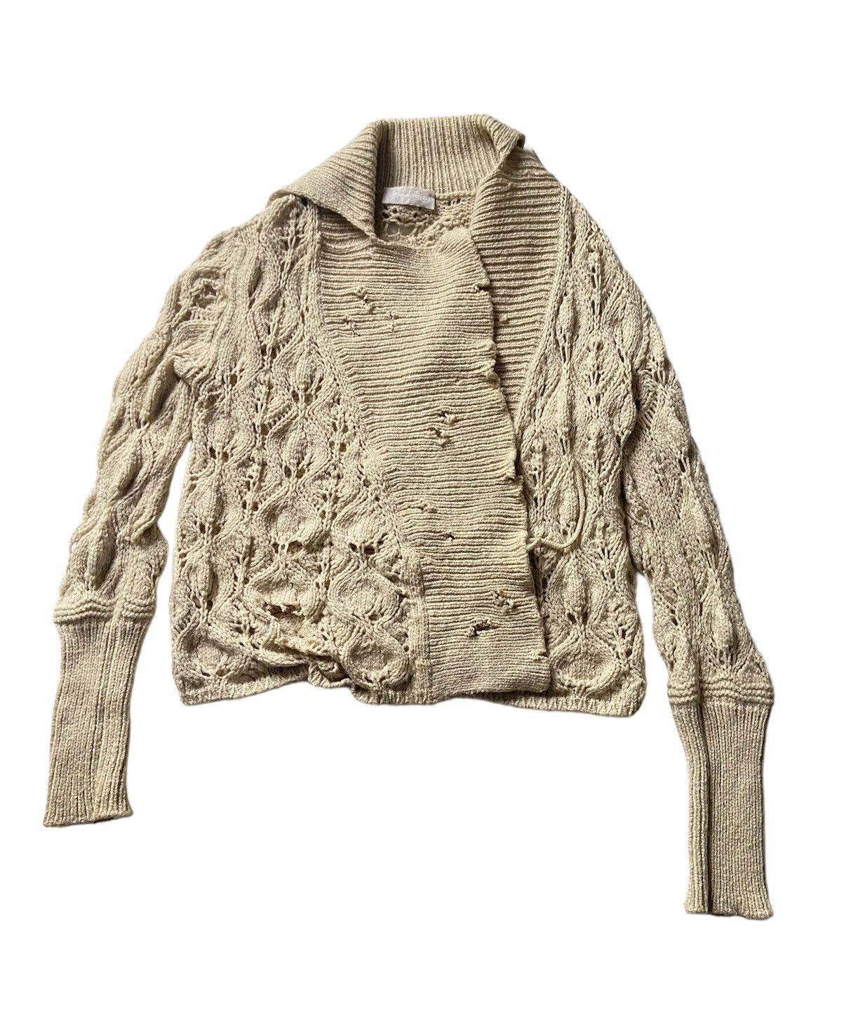 Japanese Brand Tandem destroyed fishtail knit japanese brand Size US M / EU 48-50 / 2 - 1 Thumbnail