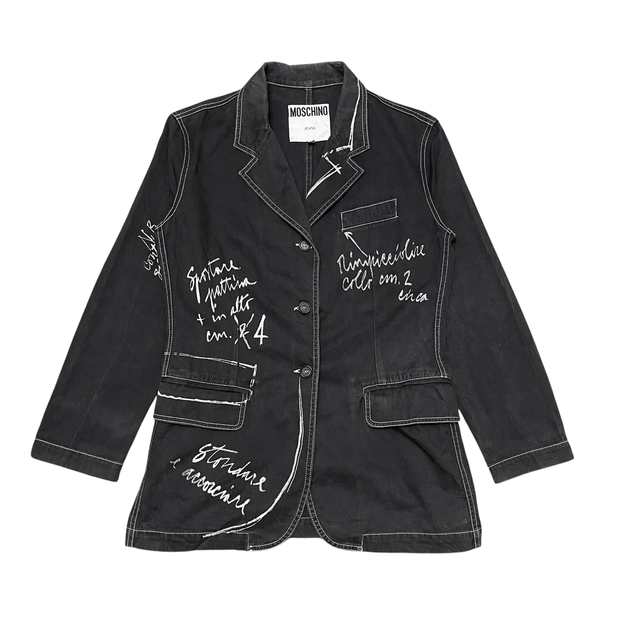 Moschino Moschino Jeans Painted Jacket Size US S / EU 44-46 / 1 - 1 Thumbnail