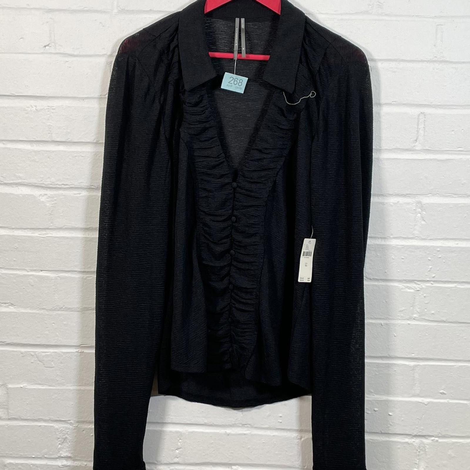Other Women's Black and Grey Cardigan Size XL / US 12-14 / IT 48-50 - 1 Thumbnail
