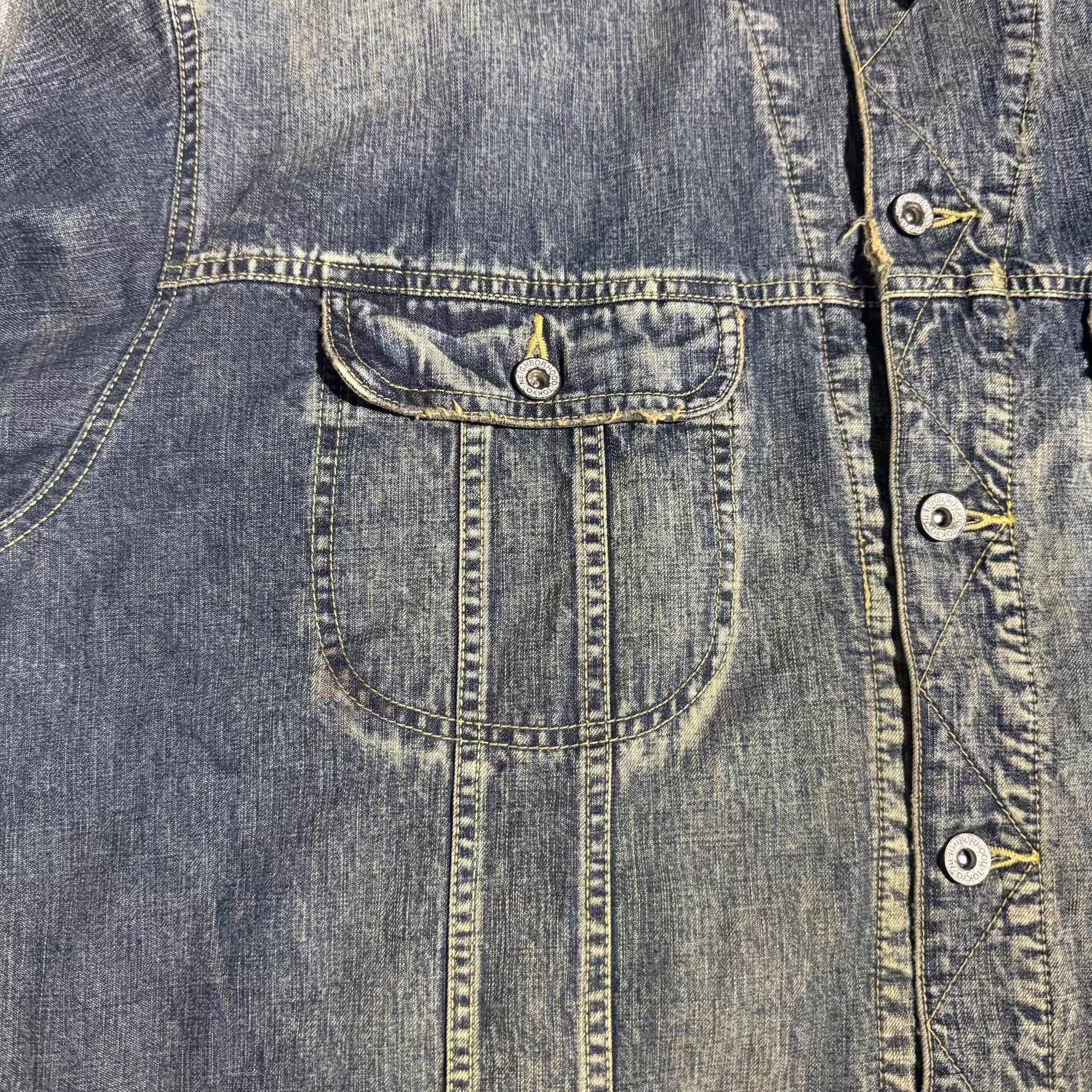 Neighborhood Neighborhood 23aw Savage Storm Rider Denim Jacket Blue XL Size US XL / EU 56 / 4 - 5 Thumbnail