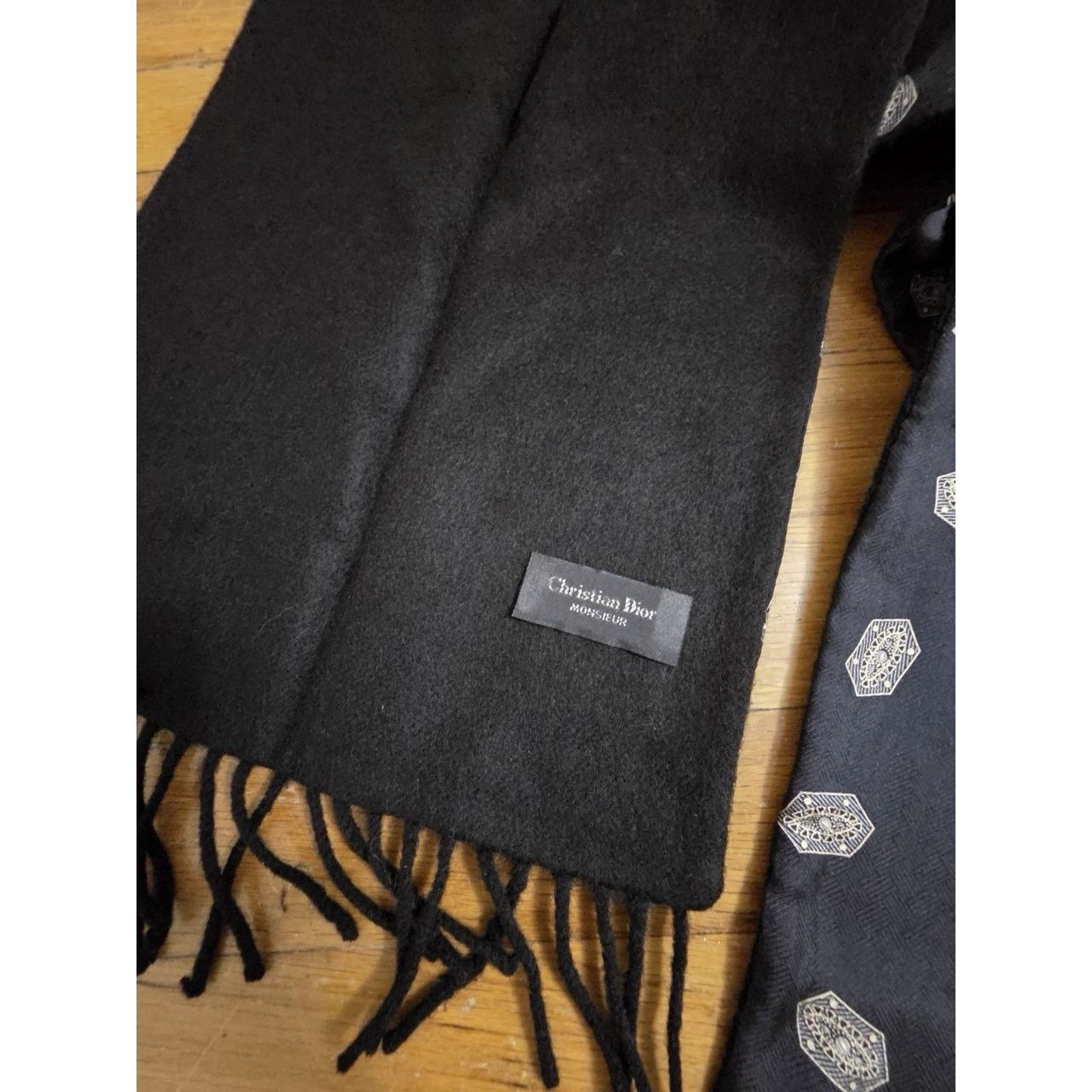 Dior Christian Dior Silk/Wool Scarf Italy A001108 Size 28 - 7 Thumbnail