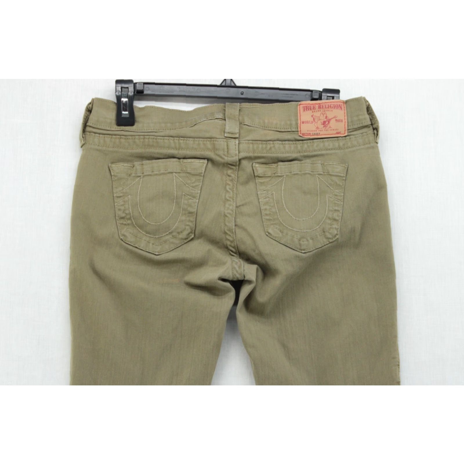 True Religion True Religion Jeans Women 28 Green Low Rise Skinny Denim 5-Pocket Gorpcore Grunge City Designer Womens Size 28" / US 6 / IT 42 - 5 Thumbnail