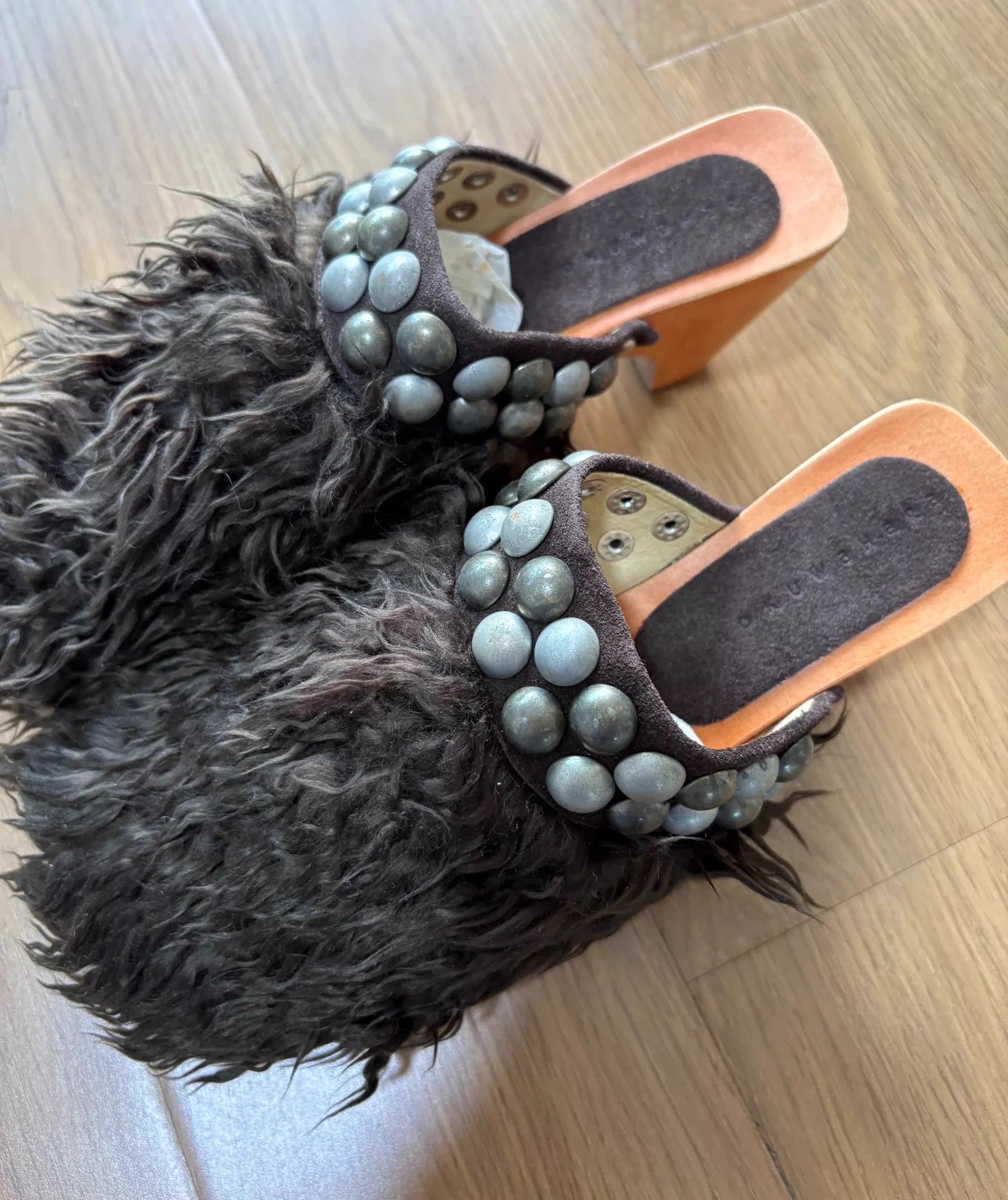 Sunao Kuwahara sunao kuwahara vintage studs fur shoes size S 230-240 Size US 6 / IT 36 - 6 Thumbnail