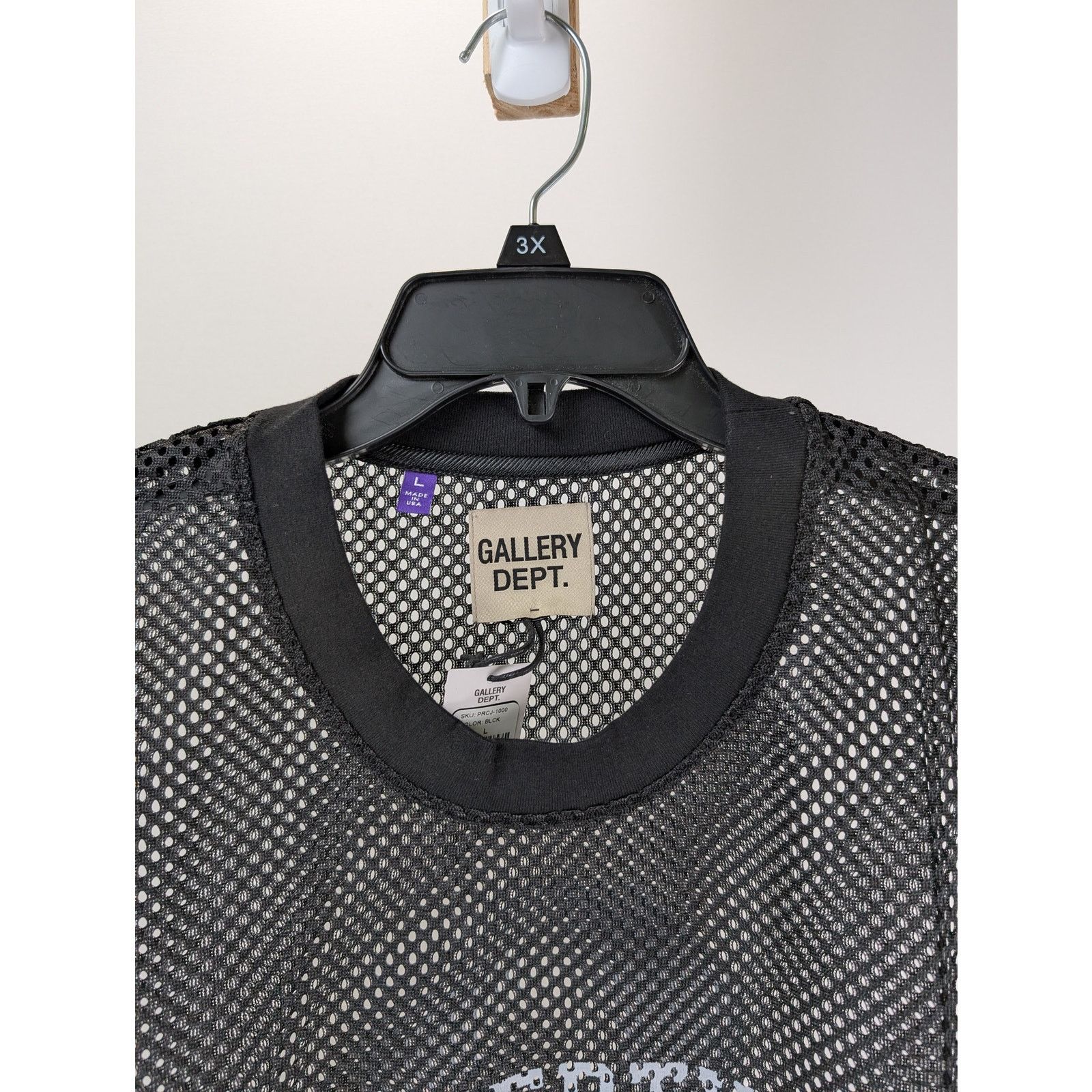Gallery Dept. o1rshd1 Property of Gallery Dept Mesh Shirt in Black Size US L / EU 52-54 / 3 - 5 Thumbnail