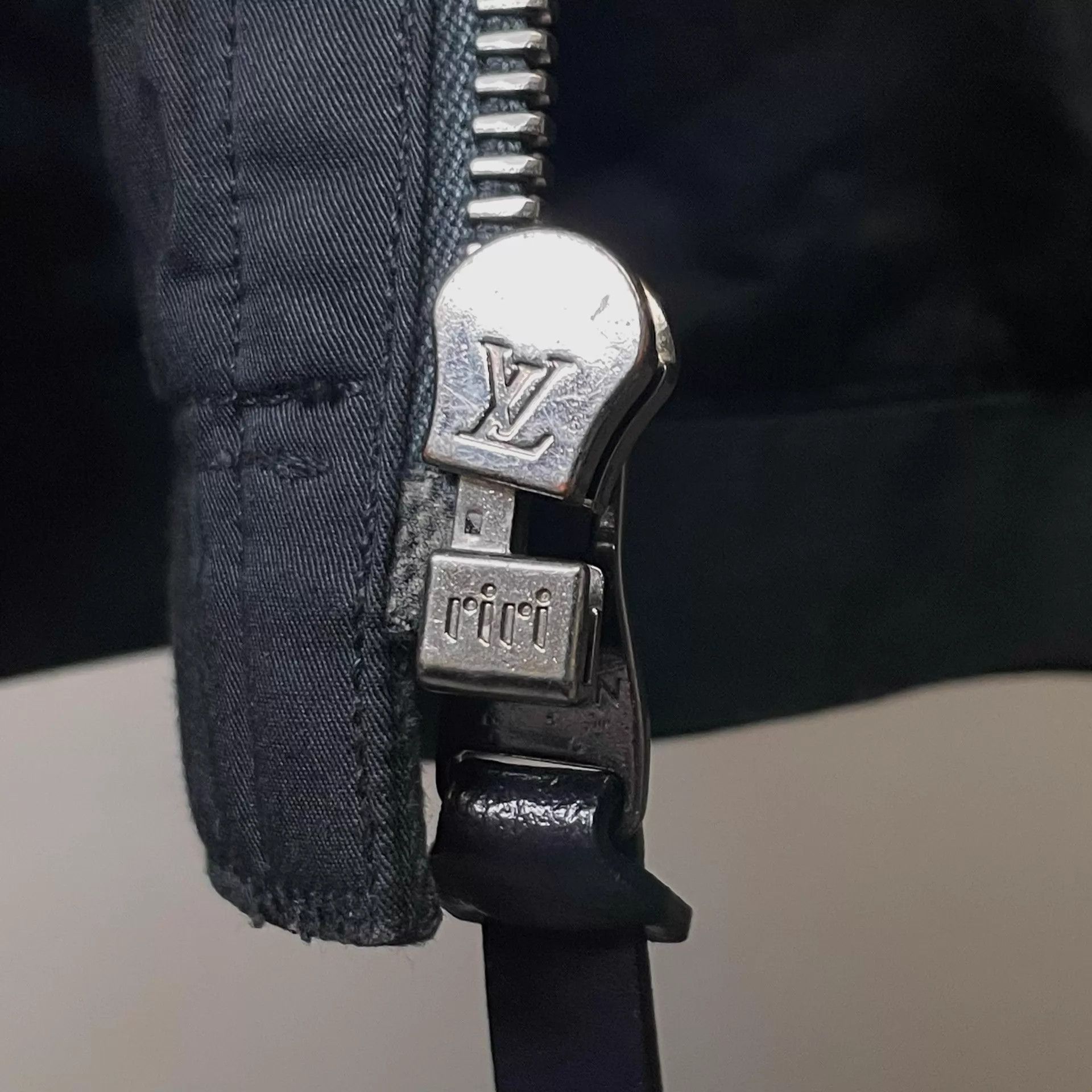 Louis Vuitton Black Zip-Front Jacket with Lacing Details Size M Size US M / EU 48-50 / 2 - 7 Thumbnail