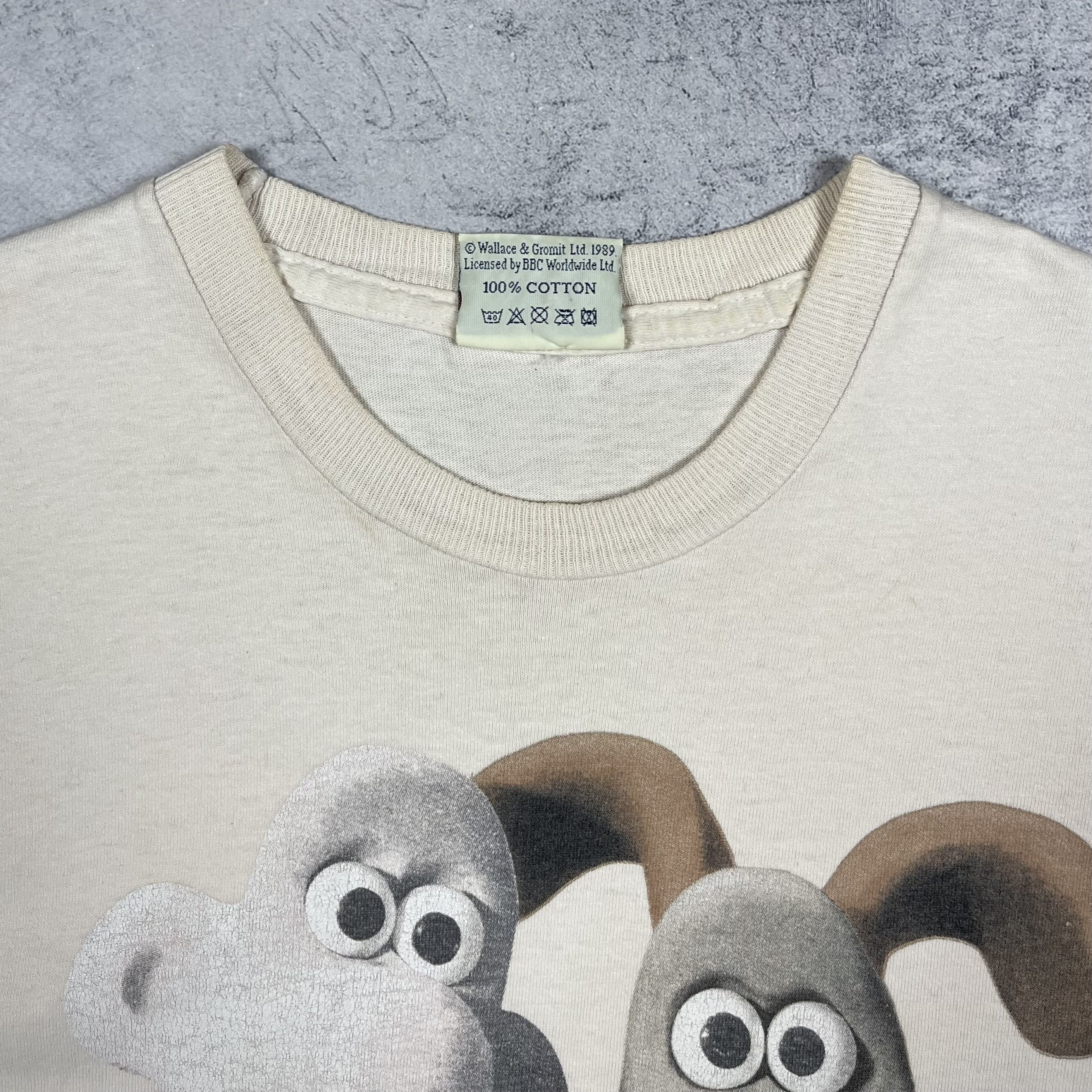 Cartoon Network Vintage Wallace & Gromit Rare Cartoon T Shirt 1989 Size US S / EU 44-46 / 1 - 11 Thumbnail