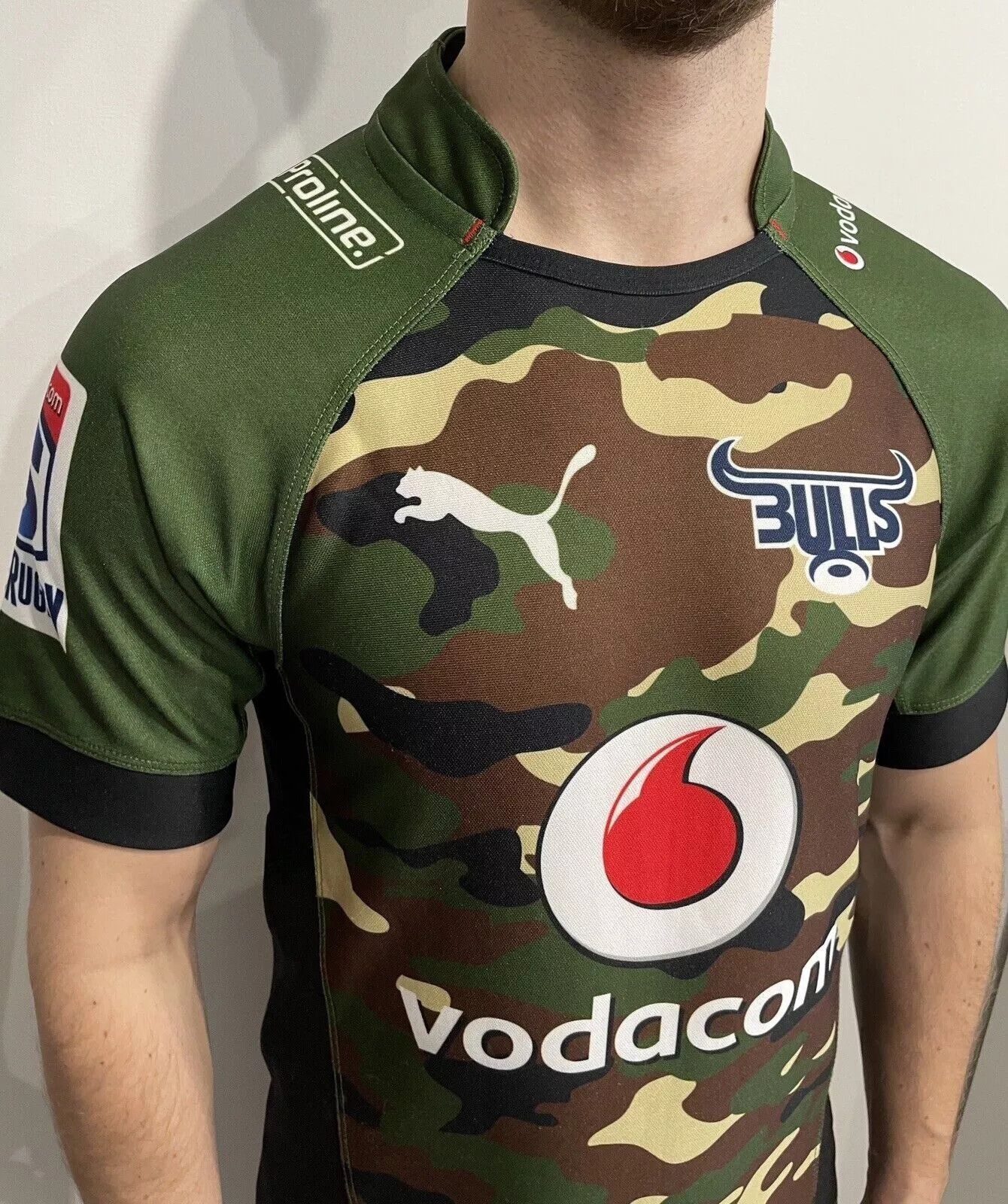 Puma BLUE BULLS RUGBY JERSEY SHIRT CAMO PUMA Size US S / EU 44-46 / 1 - 8 Thumbnail