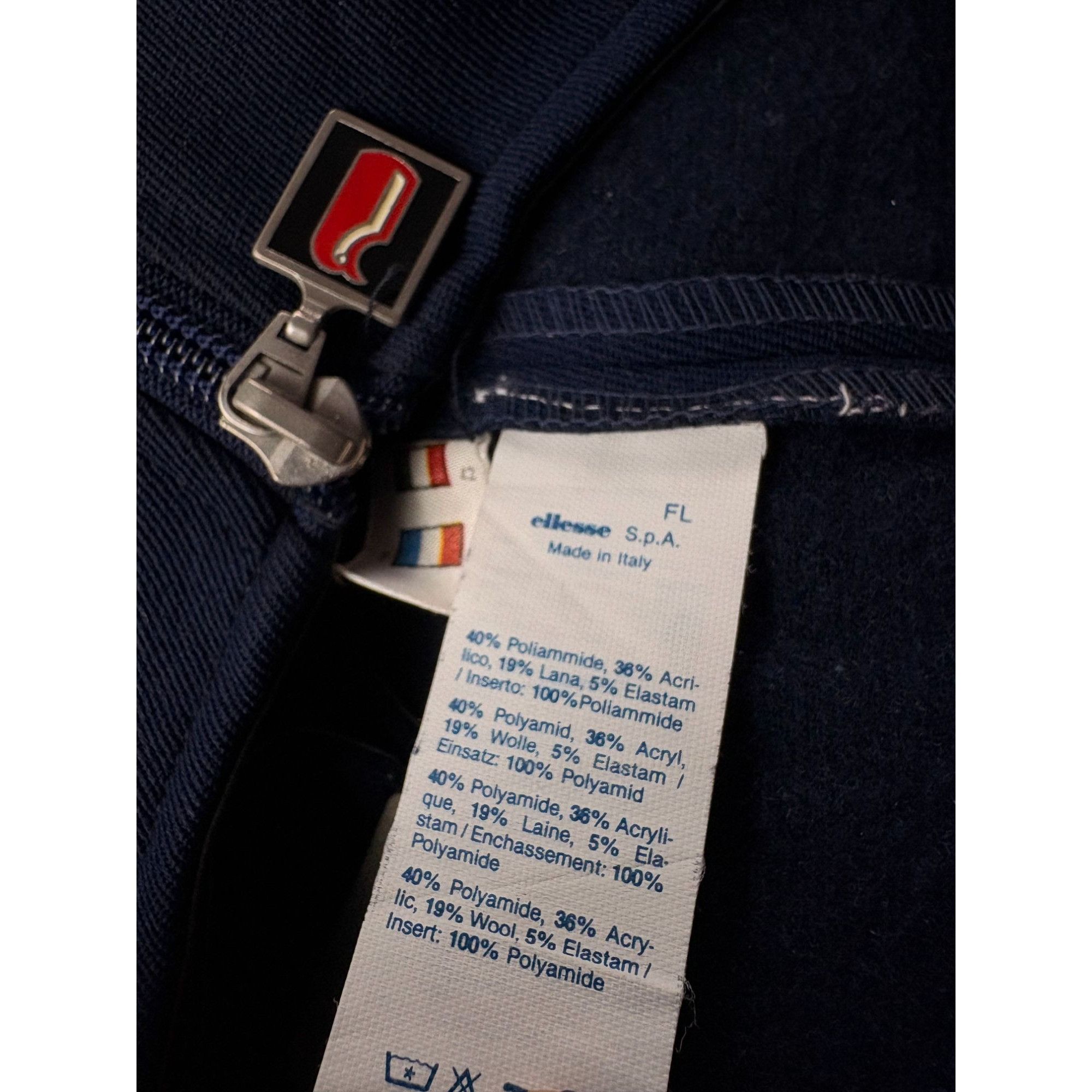 Ellesse VTG Ellesse Italy Women's Ski Bib Salopettes Navy Blue 1968 Size 25" / US 0 / IT 36 - 6 Thumbnail
