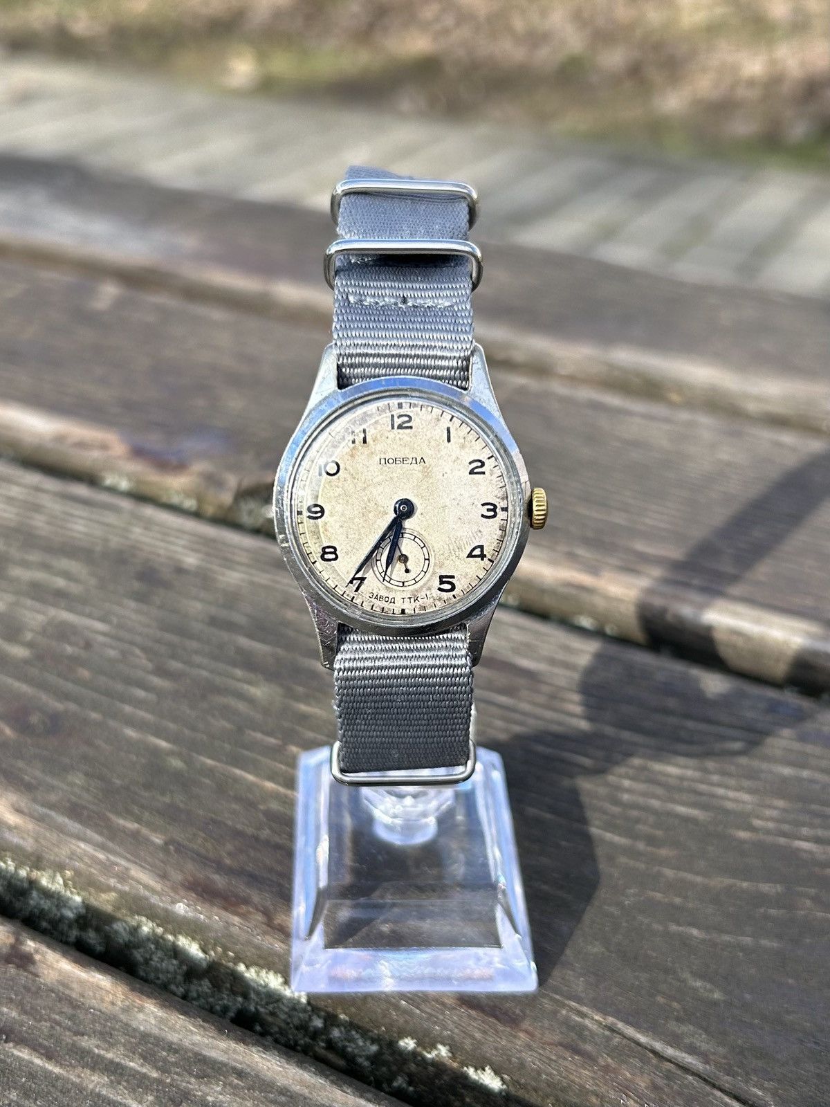 Vintage Vintage Pobeda Watch USSR Soviet Mechanical Authentic 1950s Size ONE SIZE - 8 Thumbnail