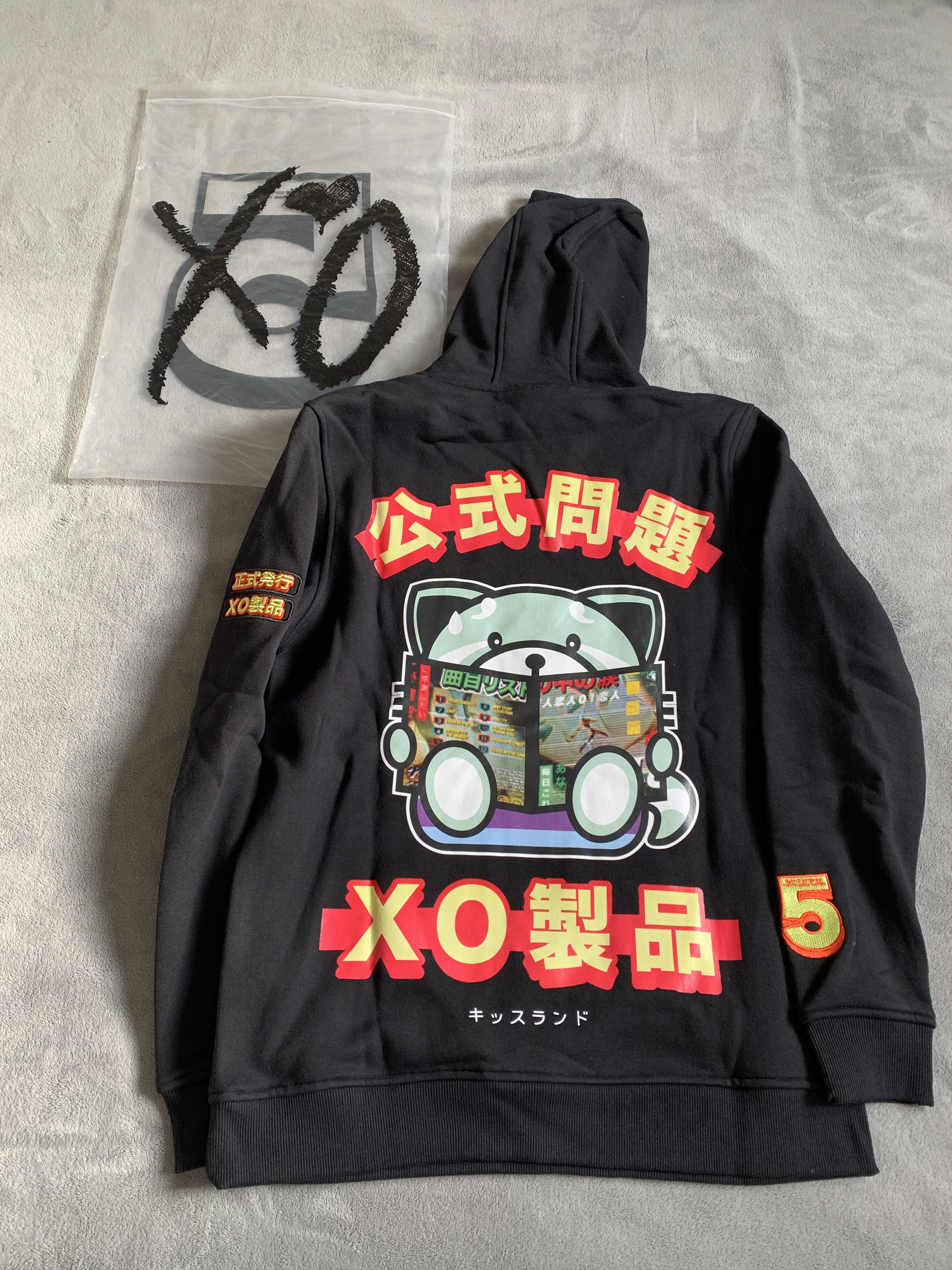 Image of The Weeknd Xo Kiss Land 5 Year Anniversary Magazine Hoodie in Black, Men's (Size Small)