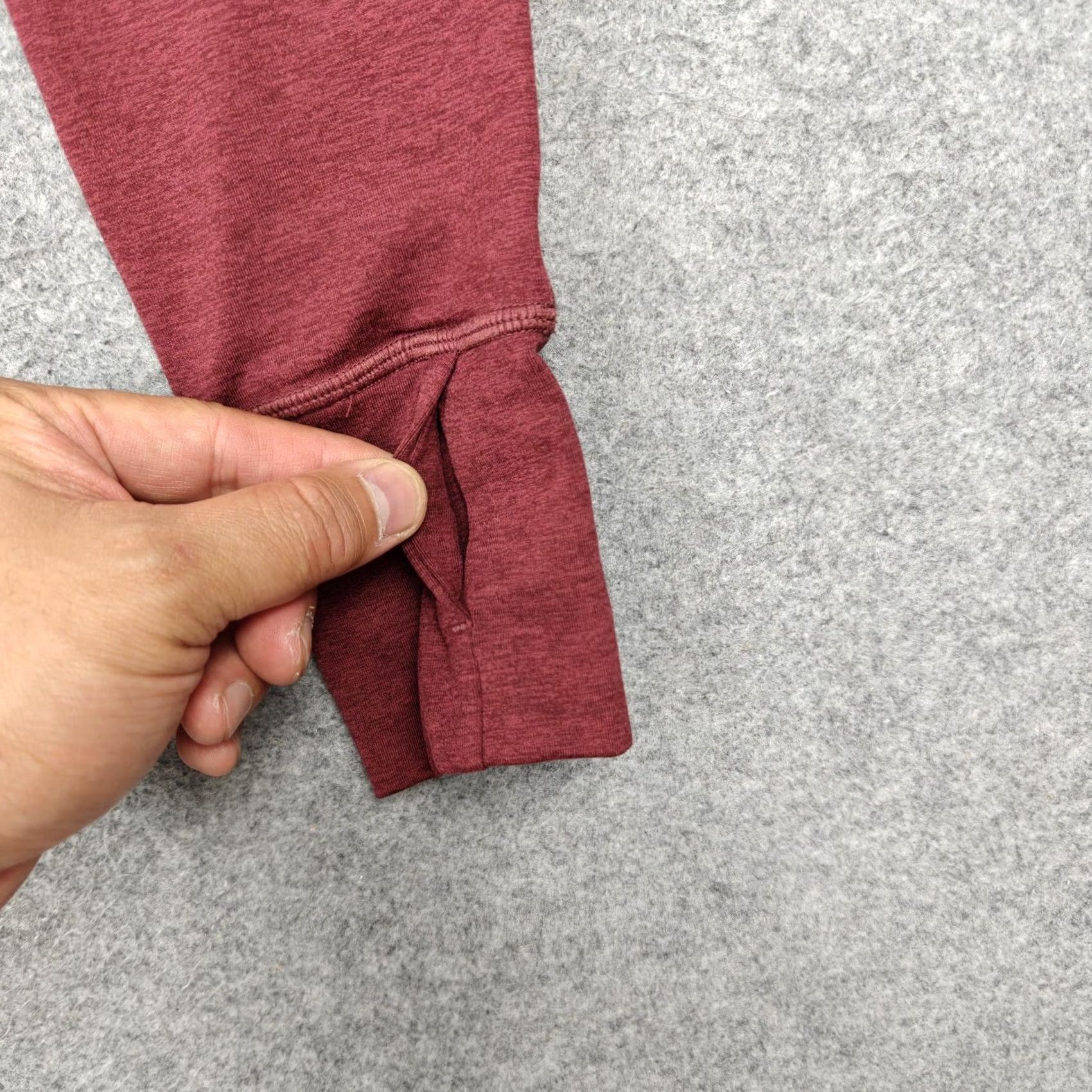 Prana PrAna Turtleneck Shirt Womens Small Red Long Sleeve Athletic Back Zip Pocket Size S / US 4 / IT 40 - 6 Thumbnail