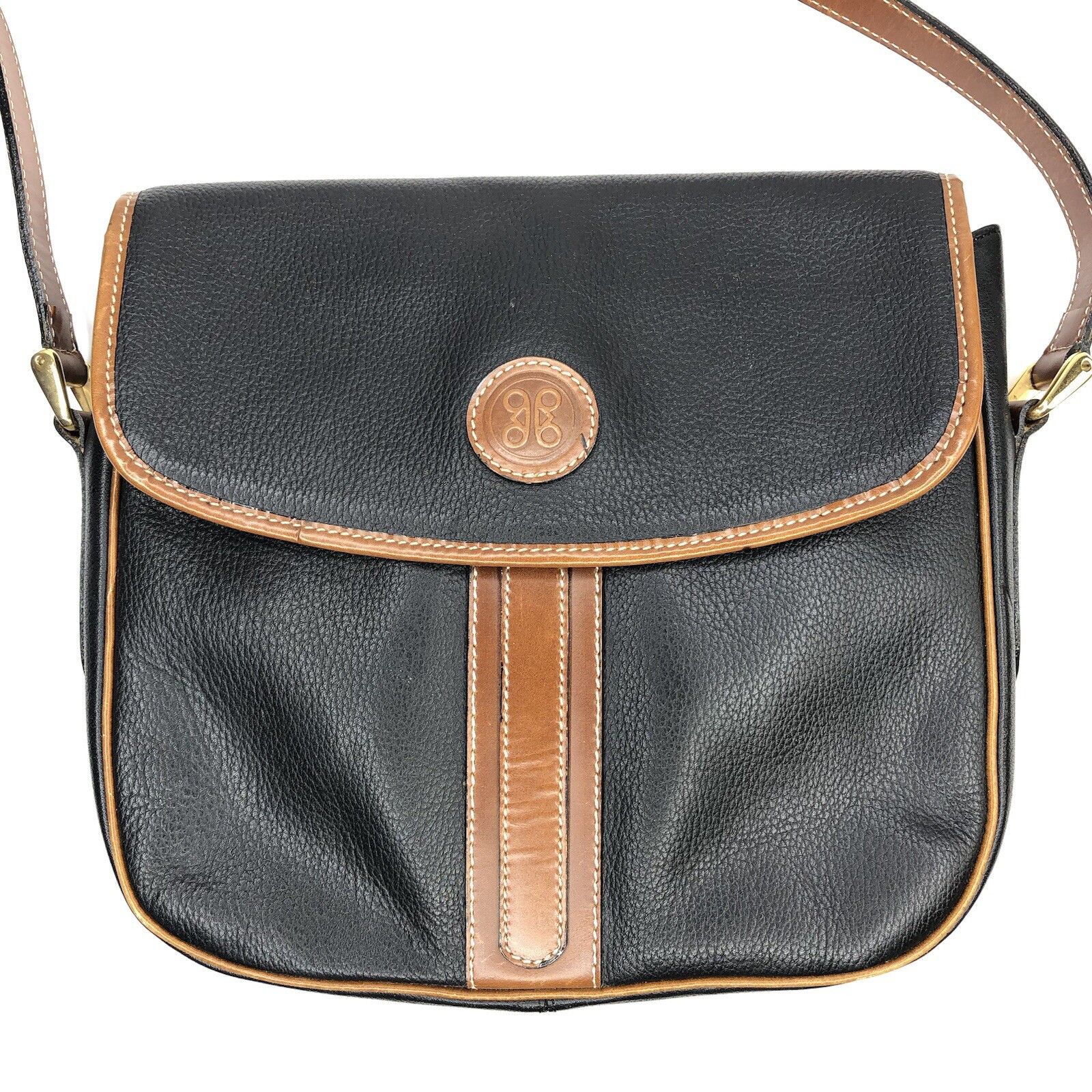 Other Vtg Dé-Roman UK Leather Purse Black Brown crossbody bags Size ONE SIZE - 5 Thumbnail