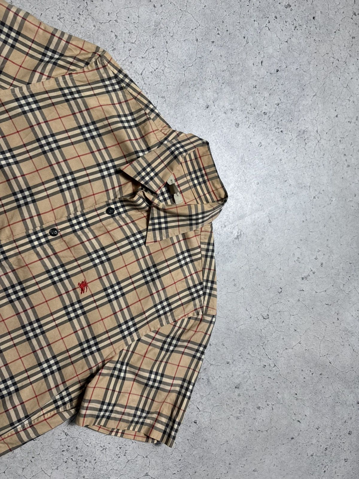 Burberry Burberry Checked Short Sleeve Button Up Vintage Shirt Size S Size US S / EU 44-46 / 1 - 4 Thumbnail