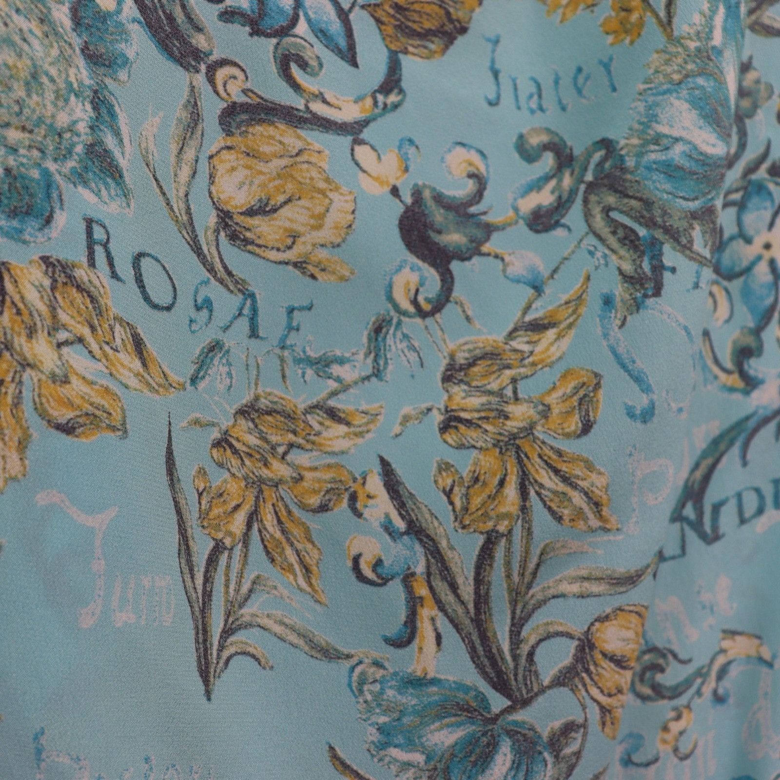 Escada Escada Silk Floral Maxi Dress Womens L Blue Margaretha Ley Size L / US 10 / IT 46 - 7 Thumbnail
