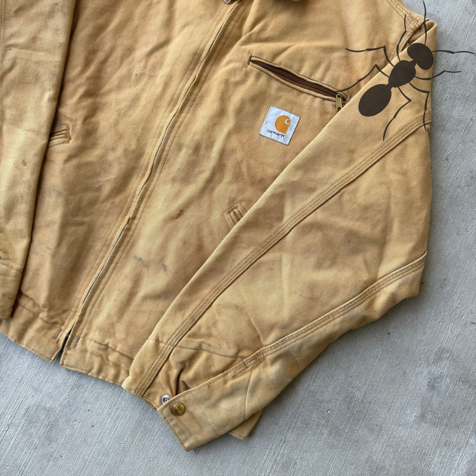 Carhartt × Vintage Carhartt faded brown detroit work wear jacket Size US S / EU 44-46 / 1 - 4 Thumbnail