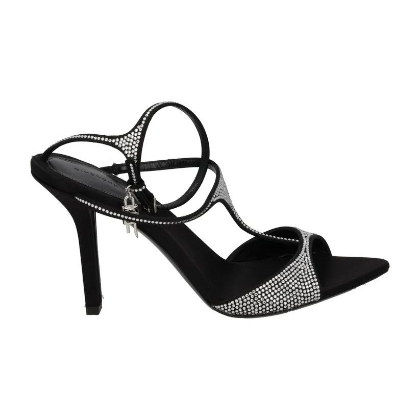 o1srvl11e1224 G Lock Sandals in Silver/Black