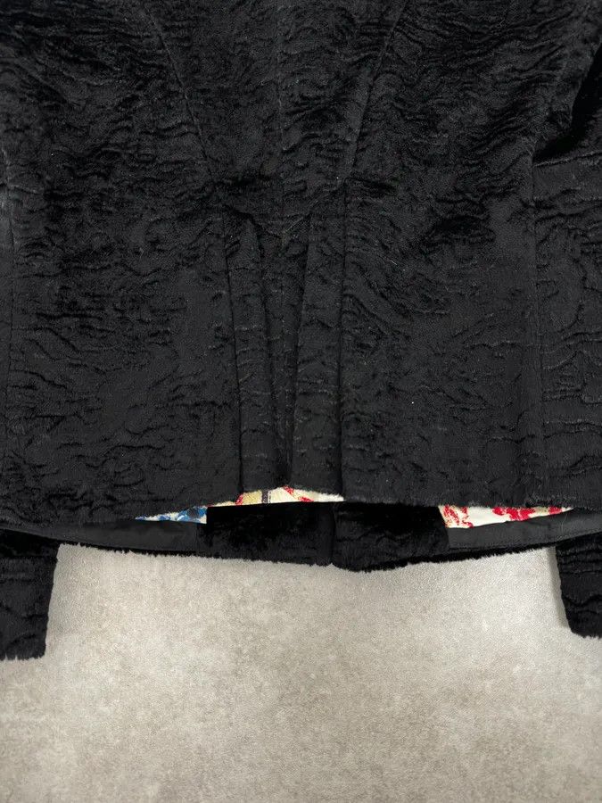 Roberto Cavalli AW2005 Cavalli Black Fur Rebel Biker Buttoned Jacket Size M / US 6-8 / IT 42-44 - 10 Thumbnail