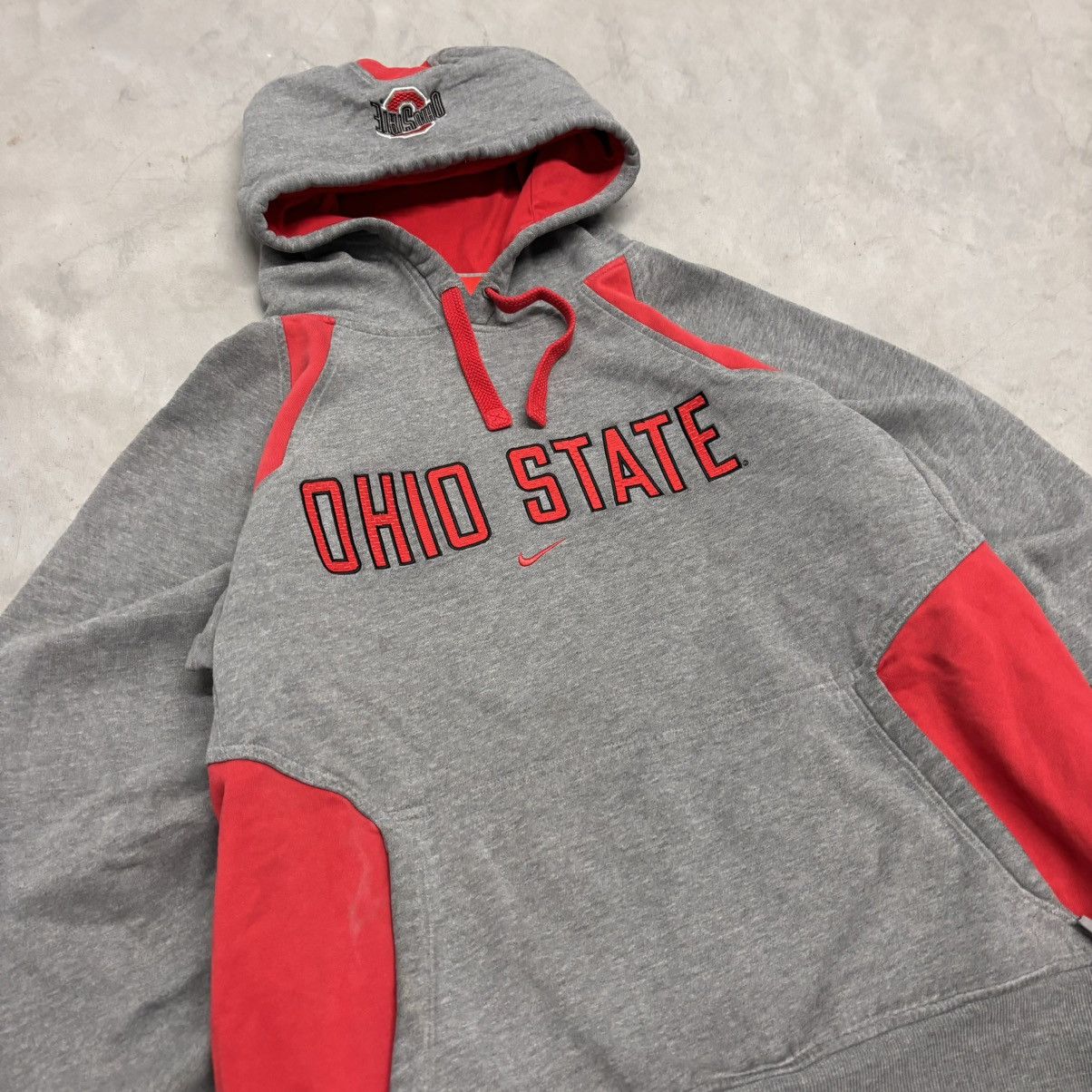 Vintage Vintage Ohio State Nike Center Swoosh Hoodie Size M Size US M / EU 48-50 / 2 - 2 Thumbnail